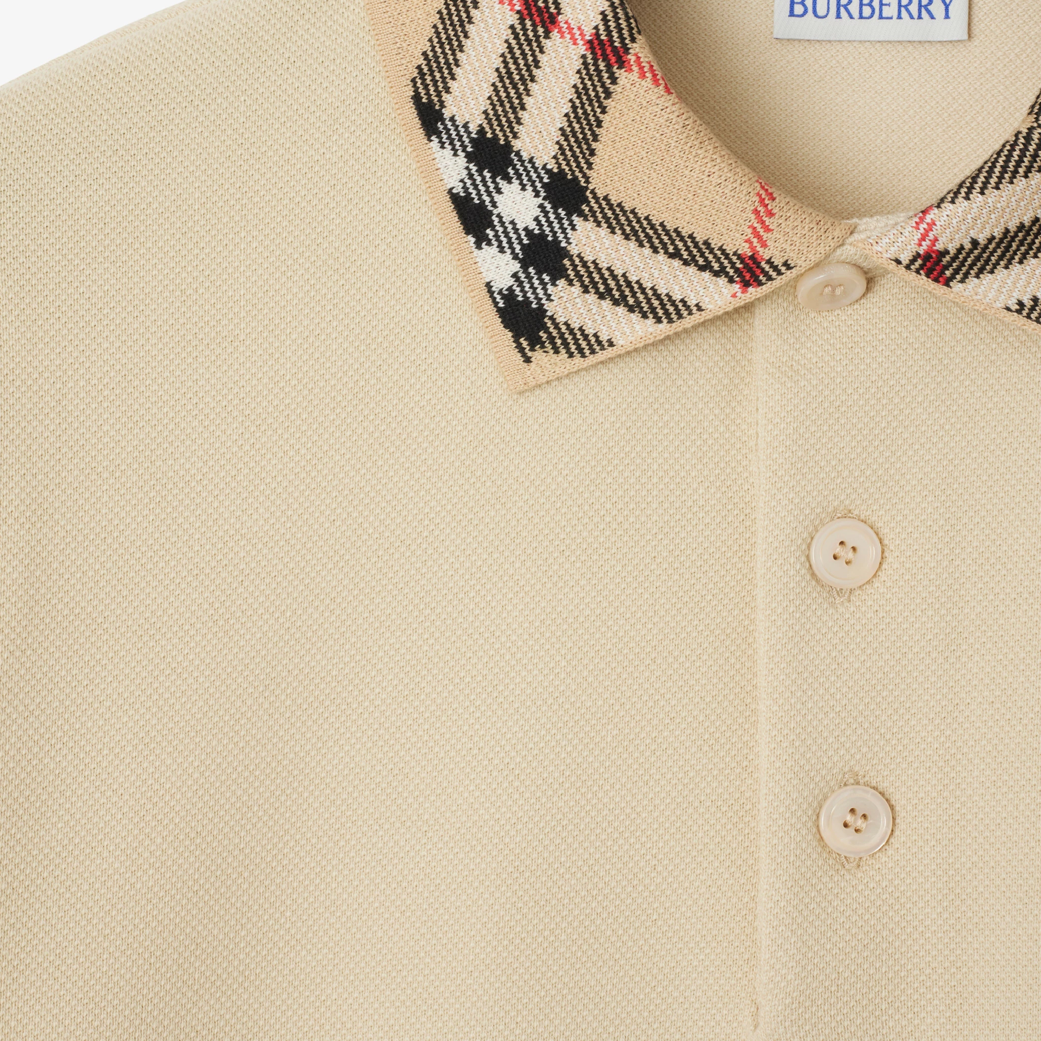 Burberry special check collar polo shirt-04