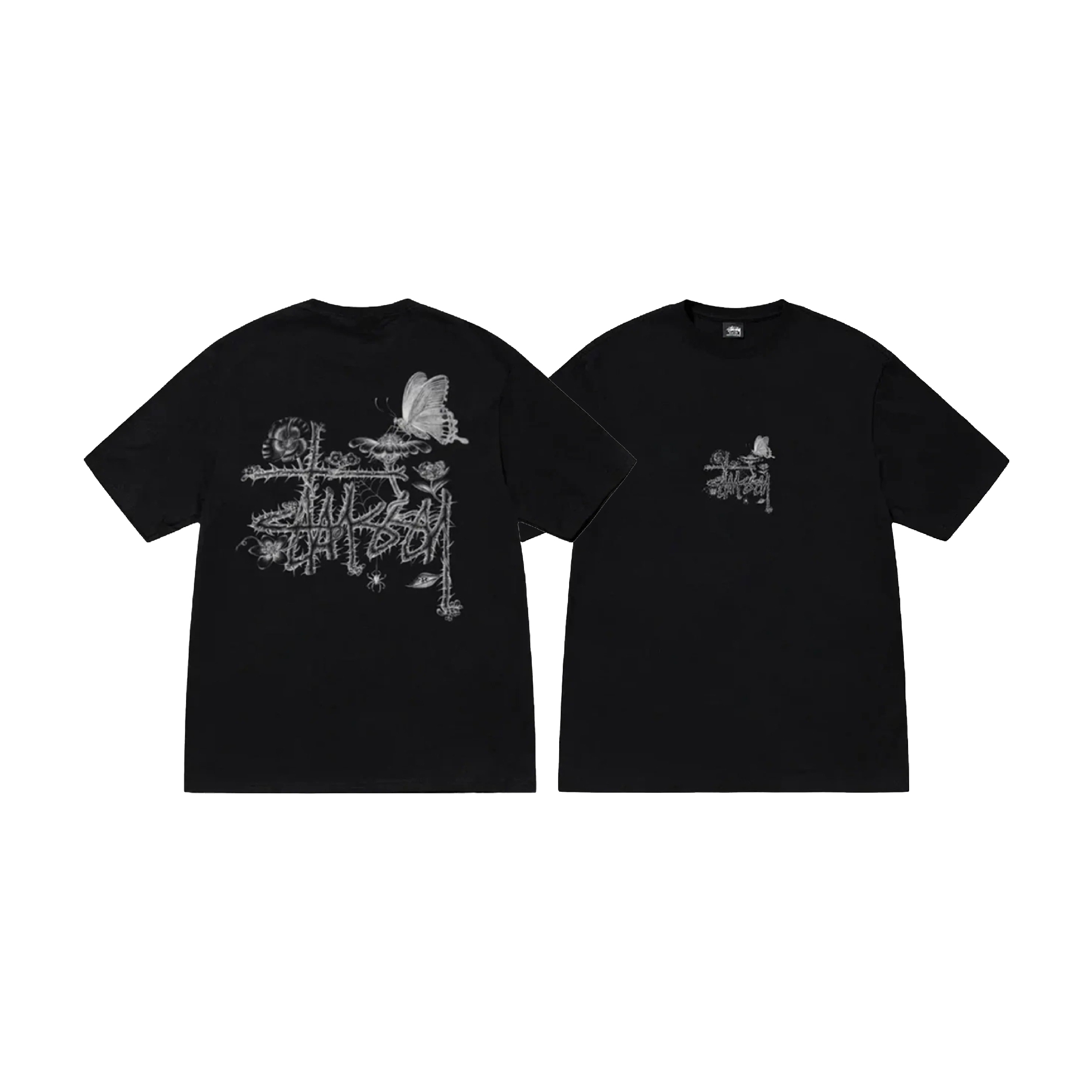 Stüssy In Bloom Tee Black-01