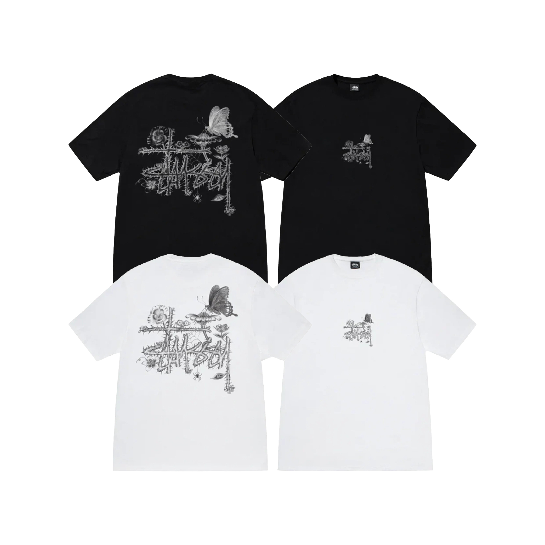 Stüssy In Bloom Tee Black-07
