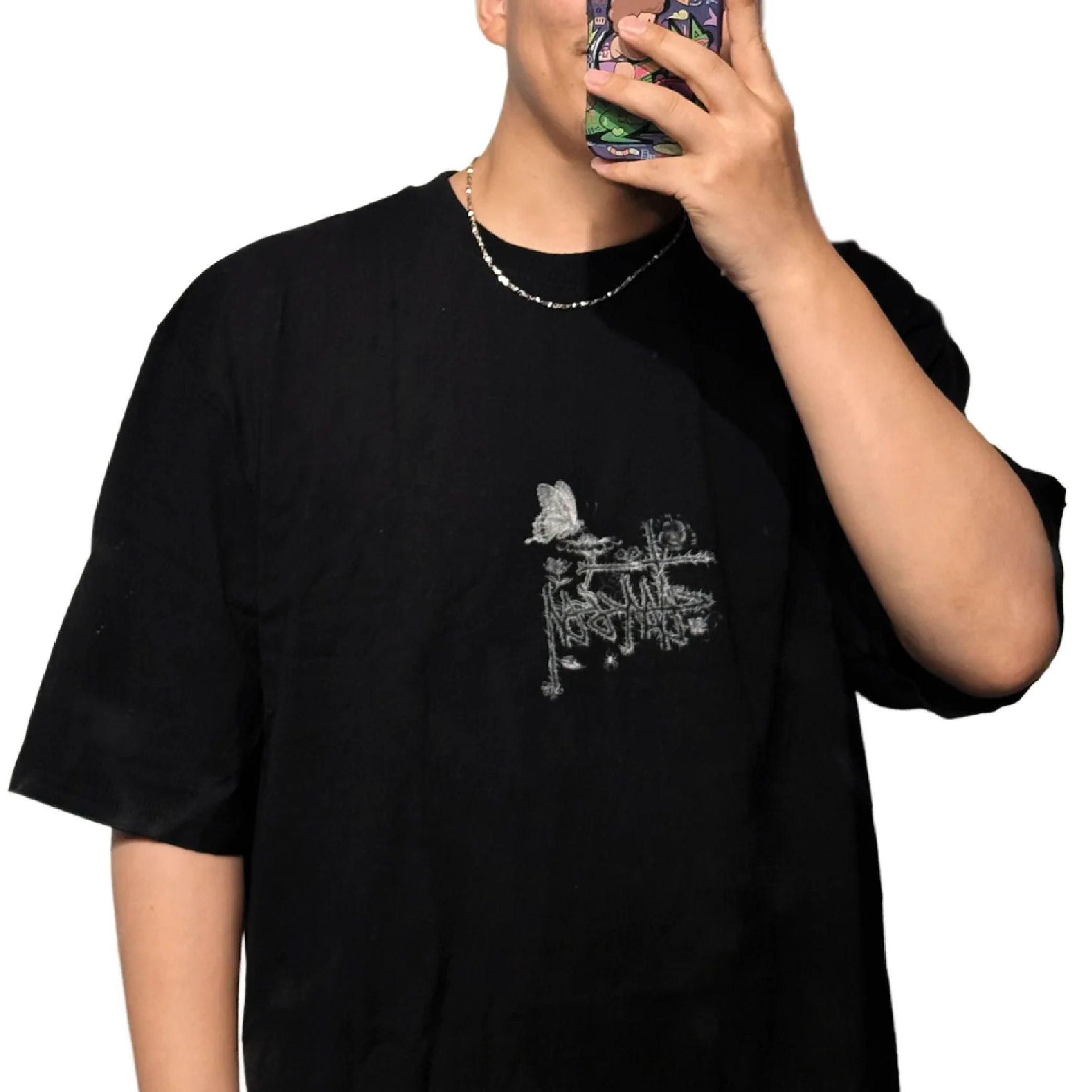Stüssy In Bloom Tee Black-08