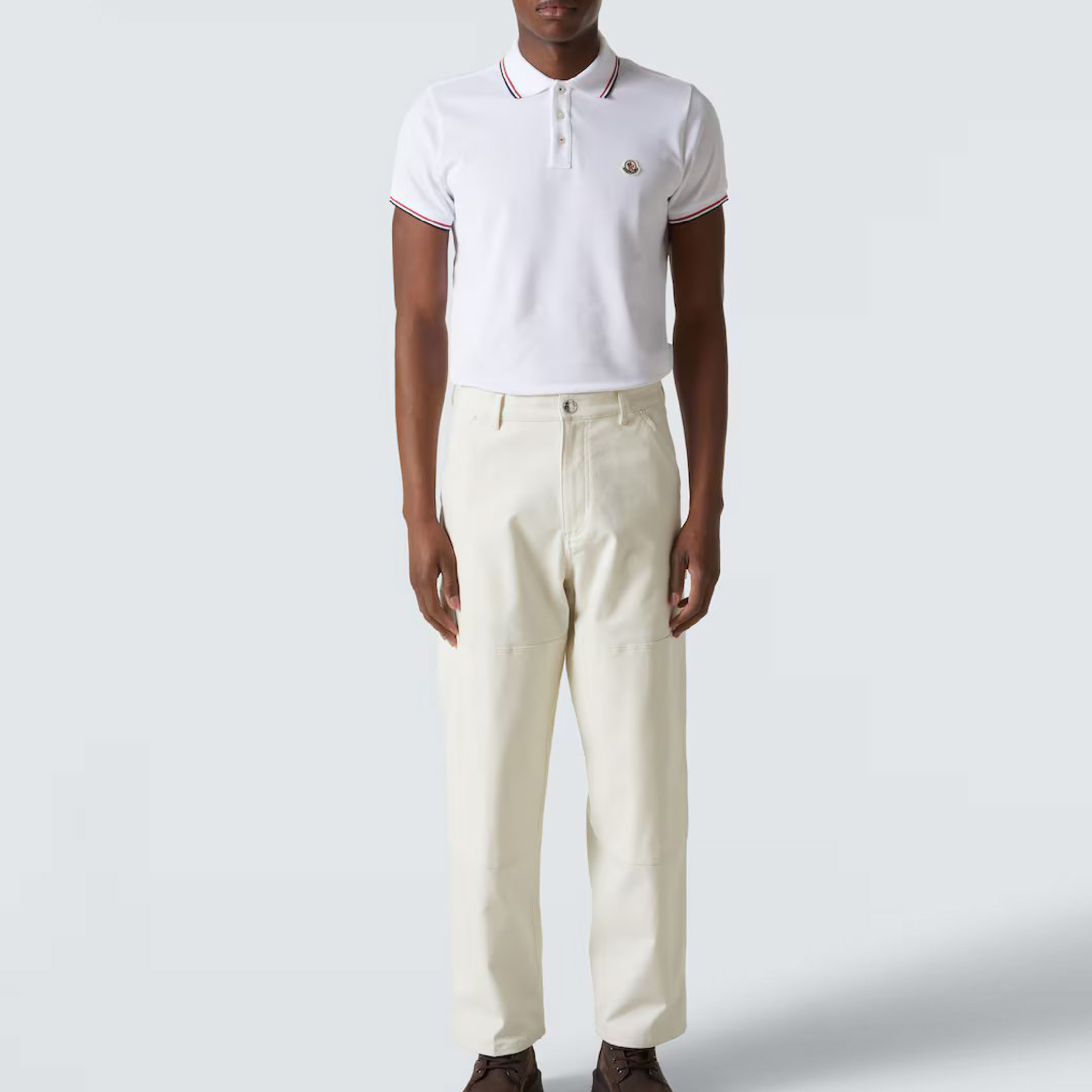 Moncler Logo cotton piqué polo shirt-11