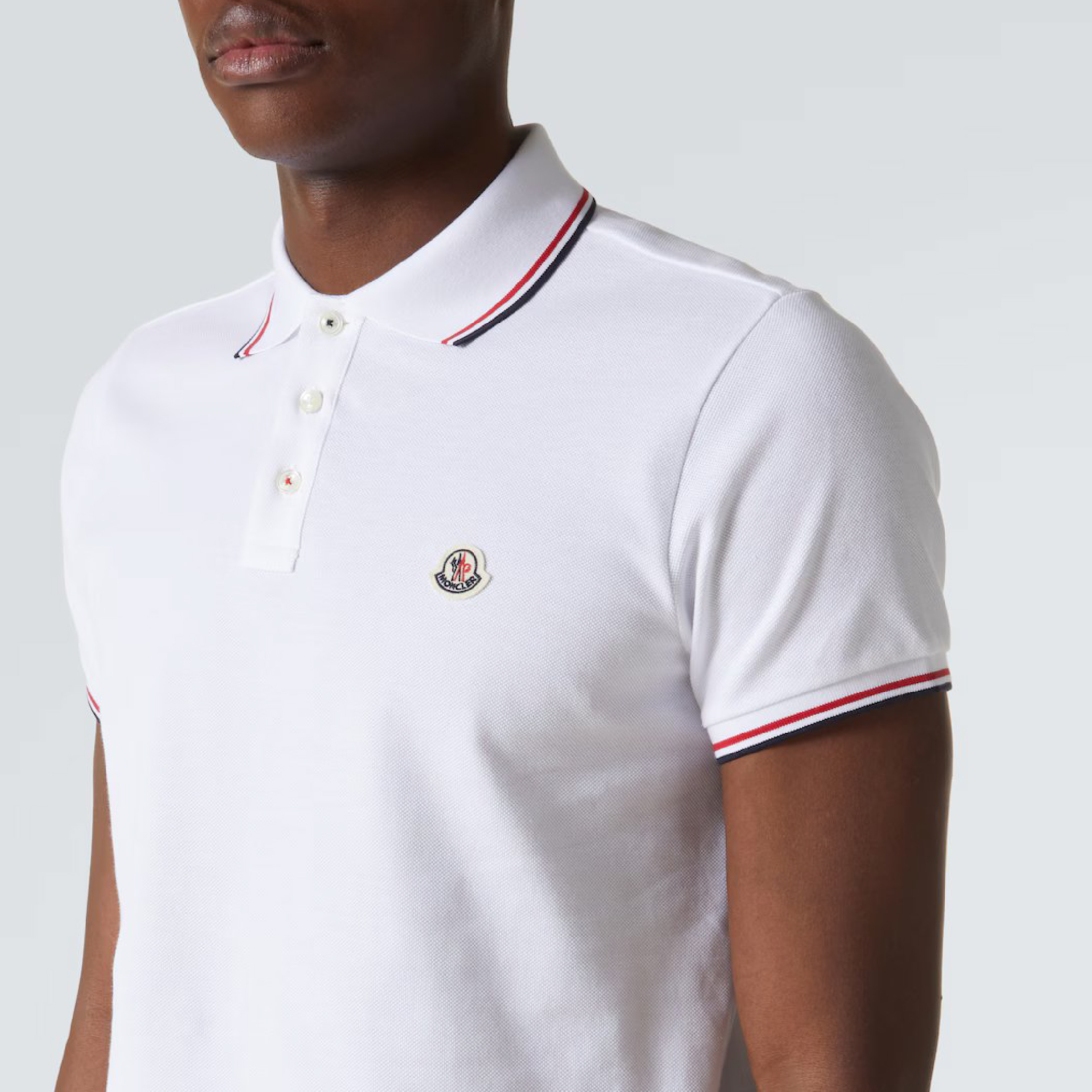 Moncler Logo cotton piqué polo shirt-08