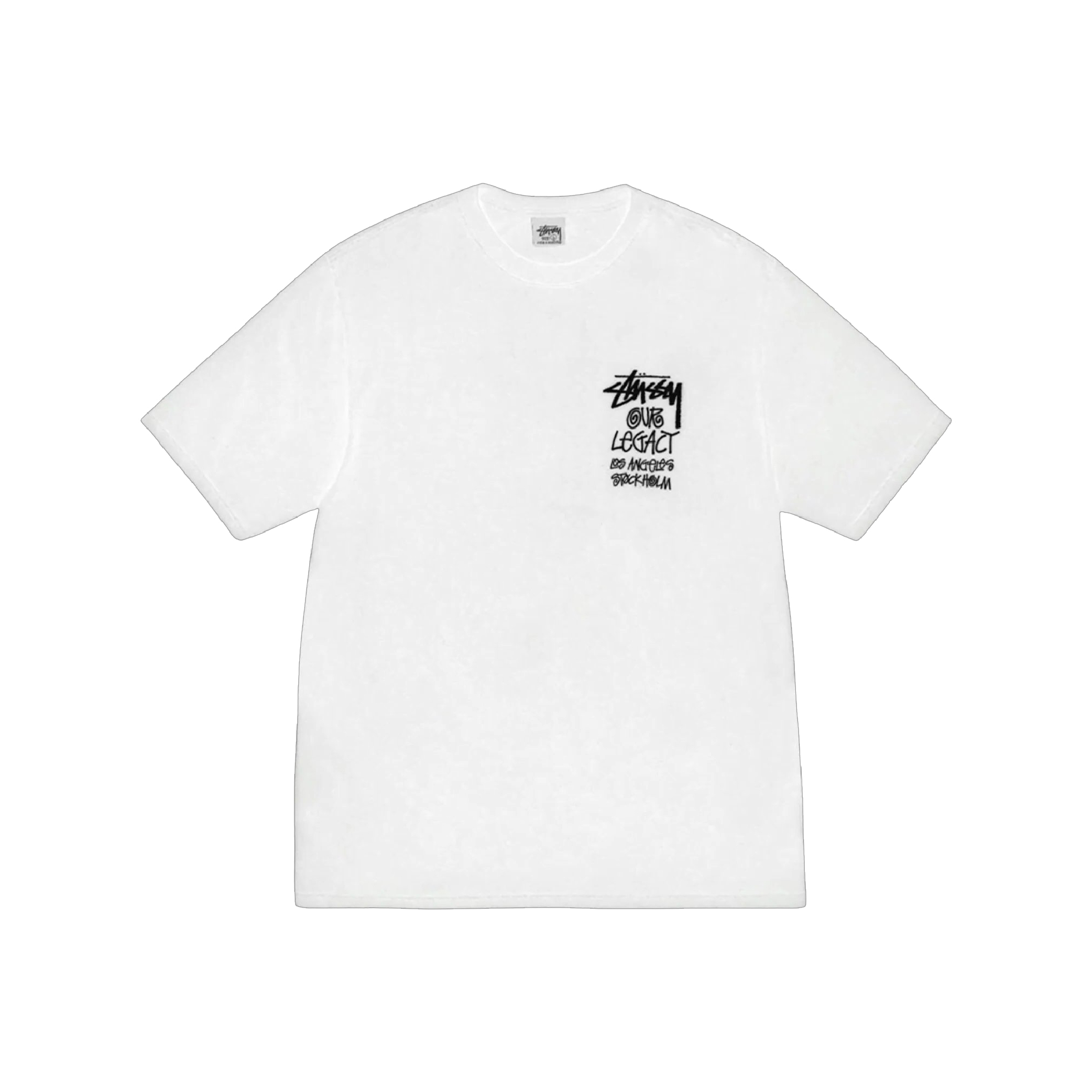 Stüssy x Our Legacy Work Shop 8 Ball Yin Yang Pigment Dyed Tee Black (FW24)-07