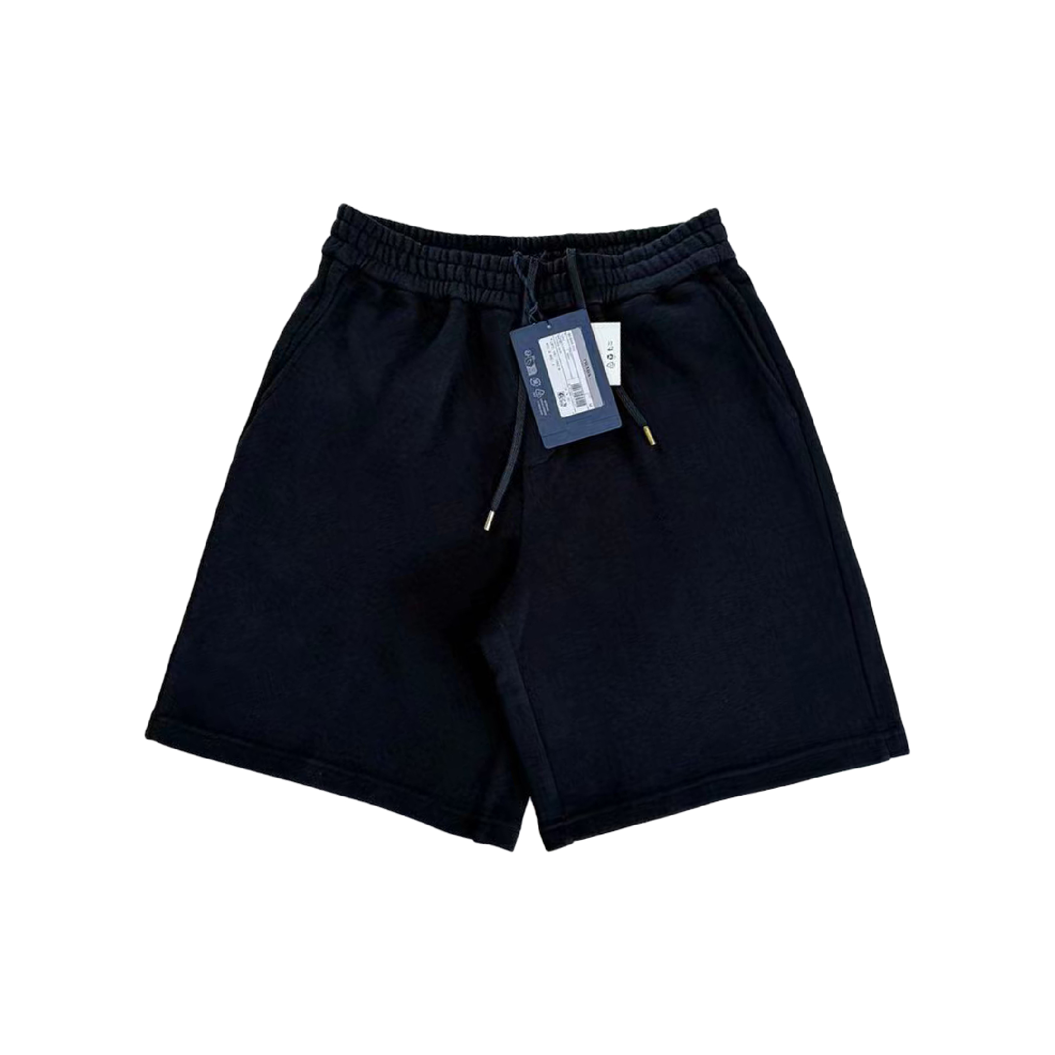 Prada Triangle Gold Metal Logo Bermudas Shorts-03