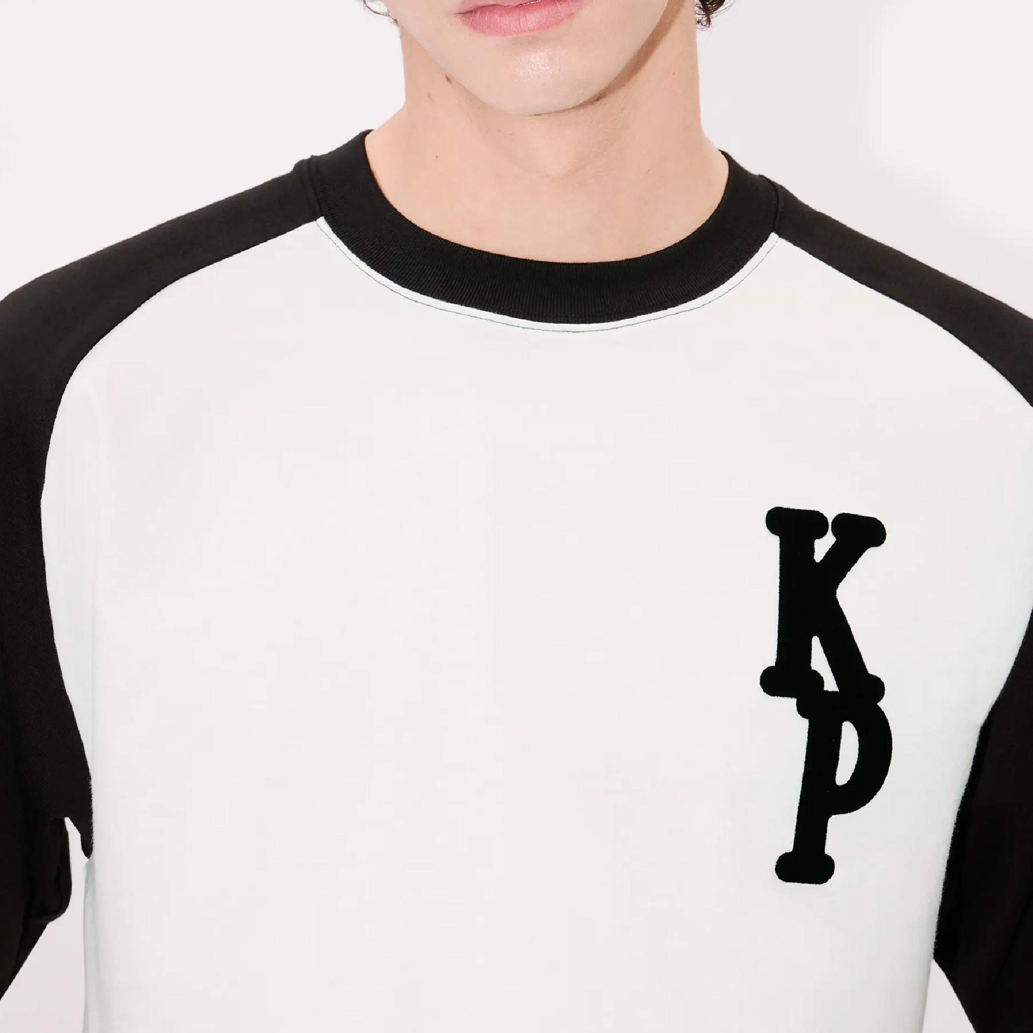 Kenzo Varsity Contrast 18 Rue Vivenne Flocked Logo Tee-04