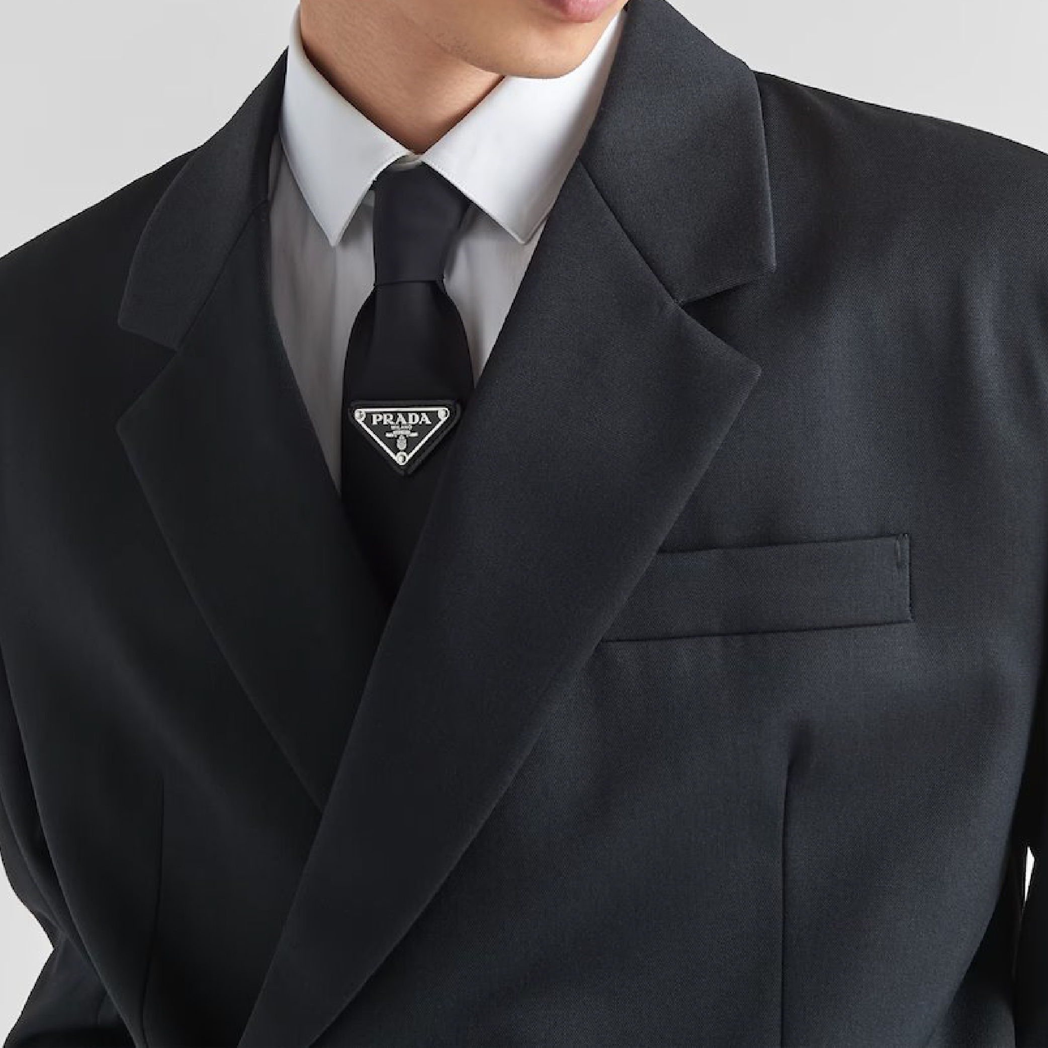 Prada Re-Nylon gabardine tie-03