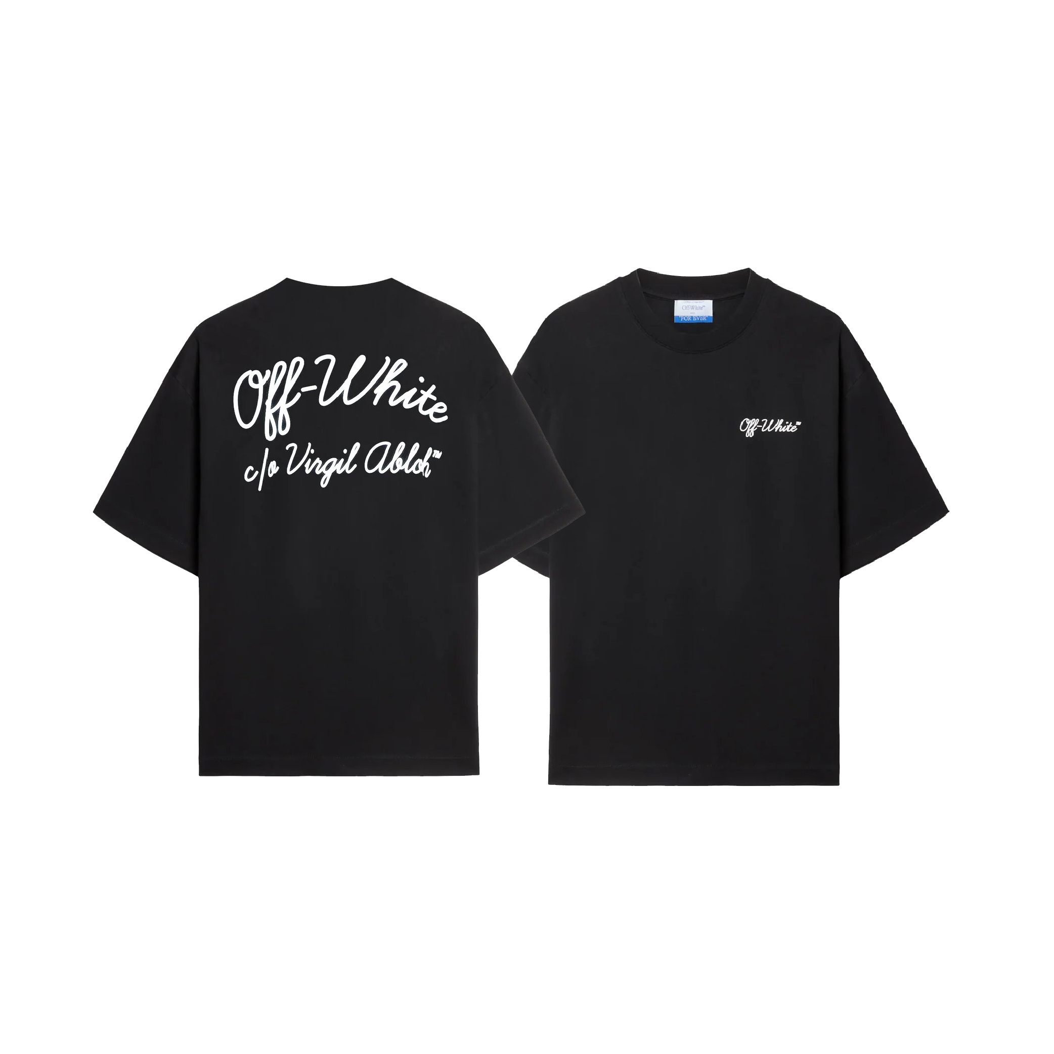 OFF-WHITE Script Skate SS Tee BlackWhite (SS25)-01