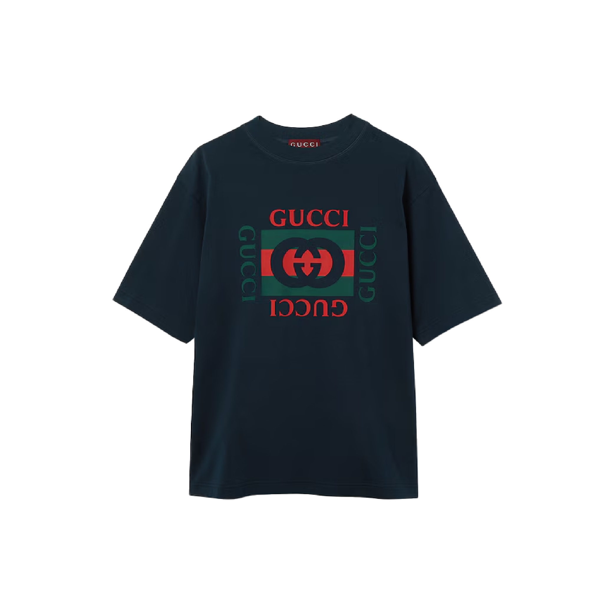 Gucci Logo Print Cotton Tee-01