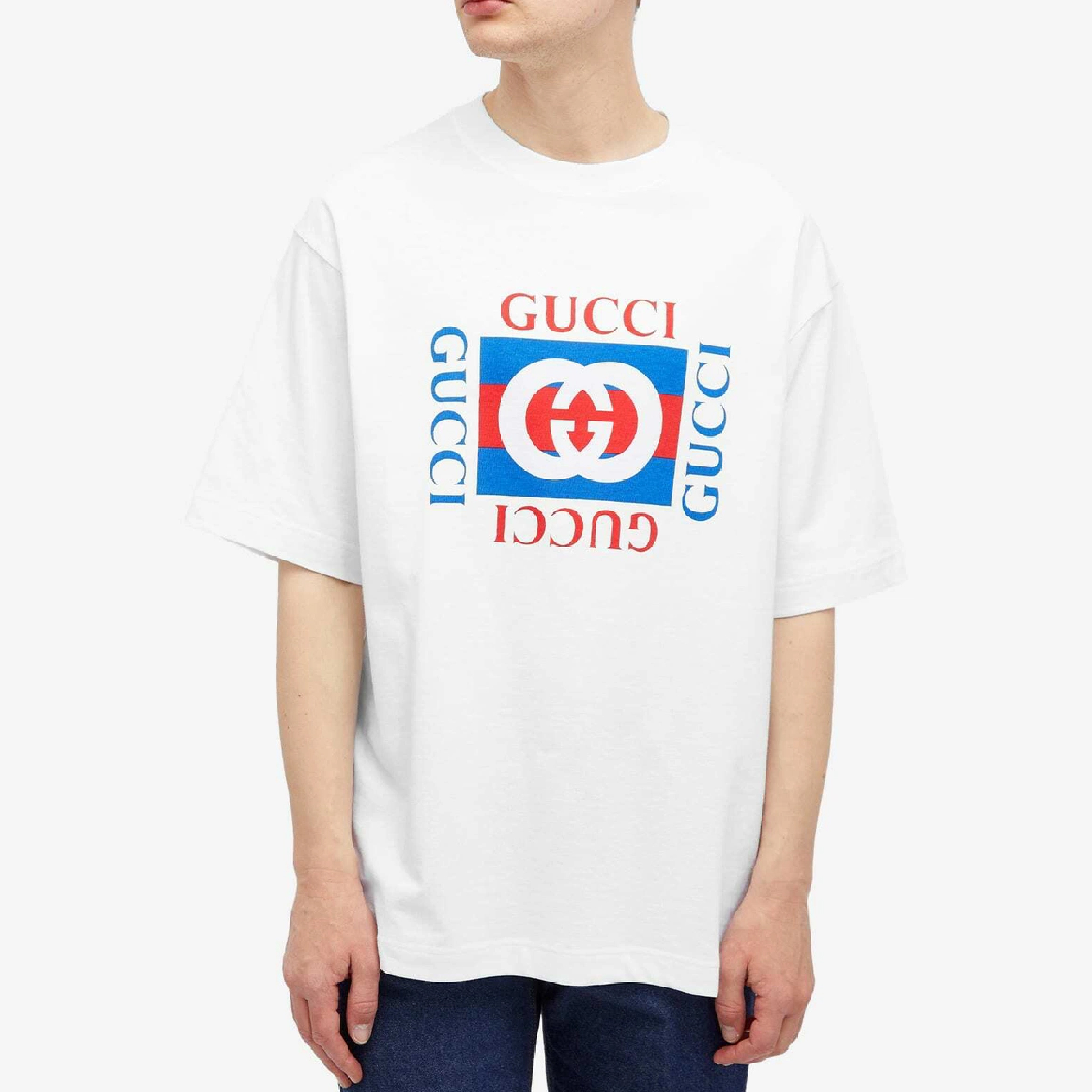 Gucci Logo Print Cotton Tee-08