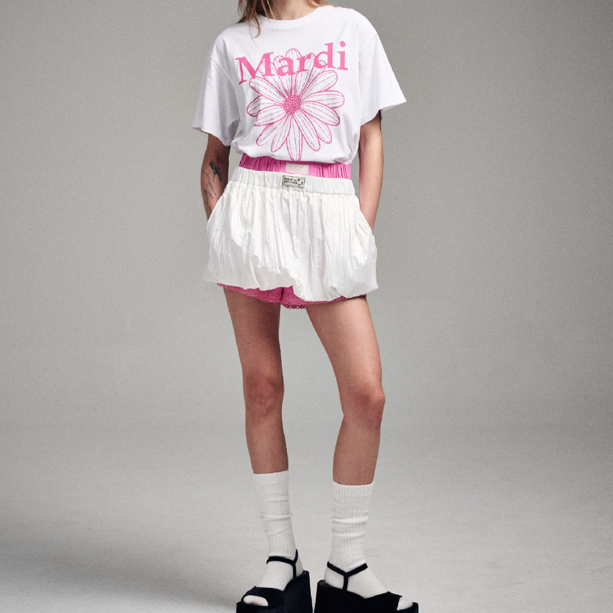 Mardi Mercredi Floral Graphic Print Collection Tee 02-07