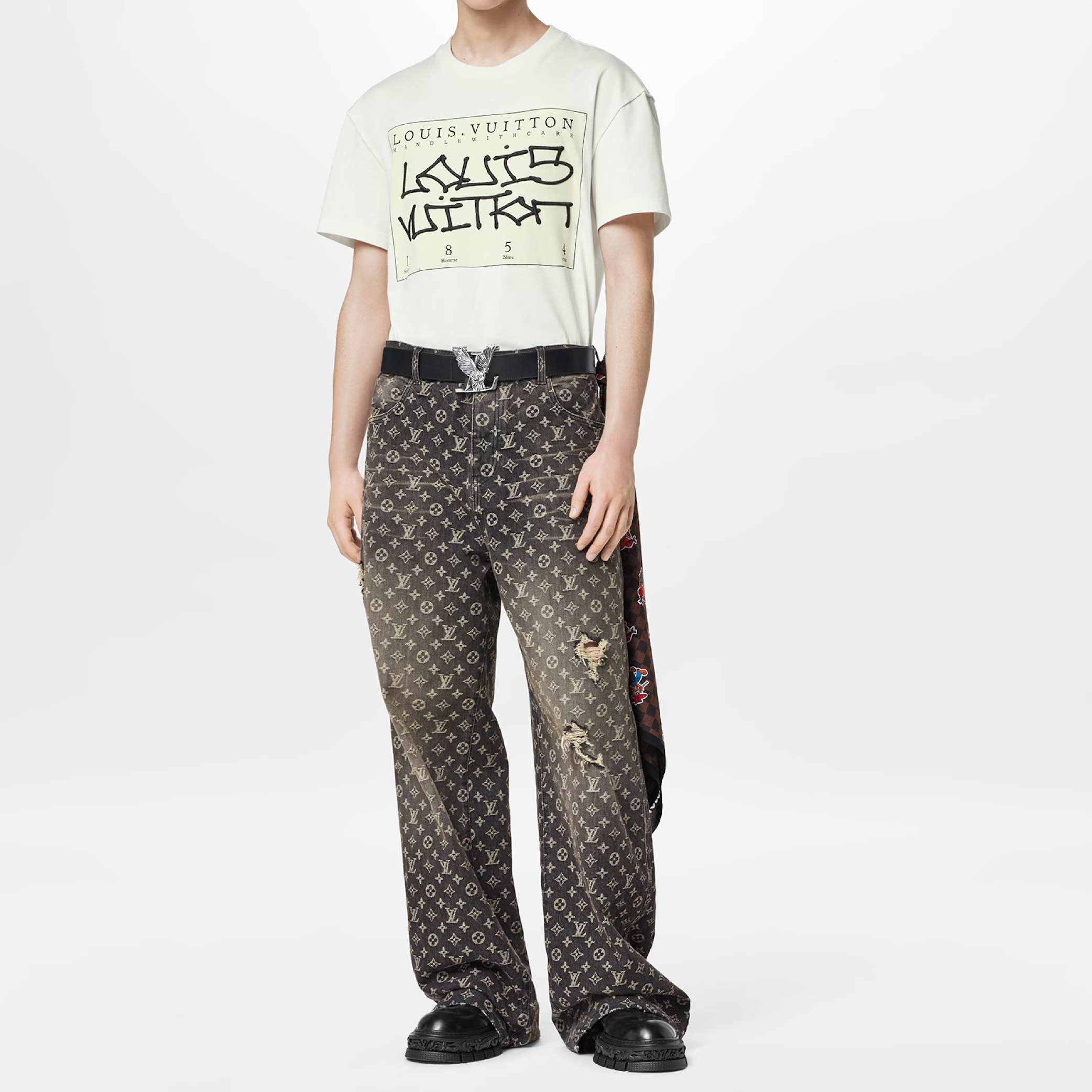 Louis Vuitton Signature Print T-Shirt-04