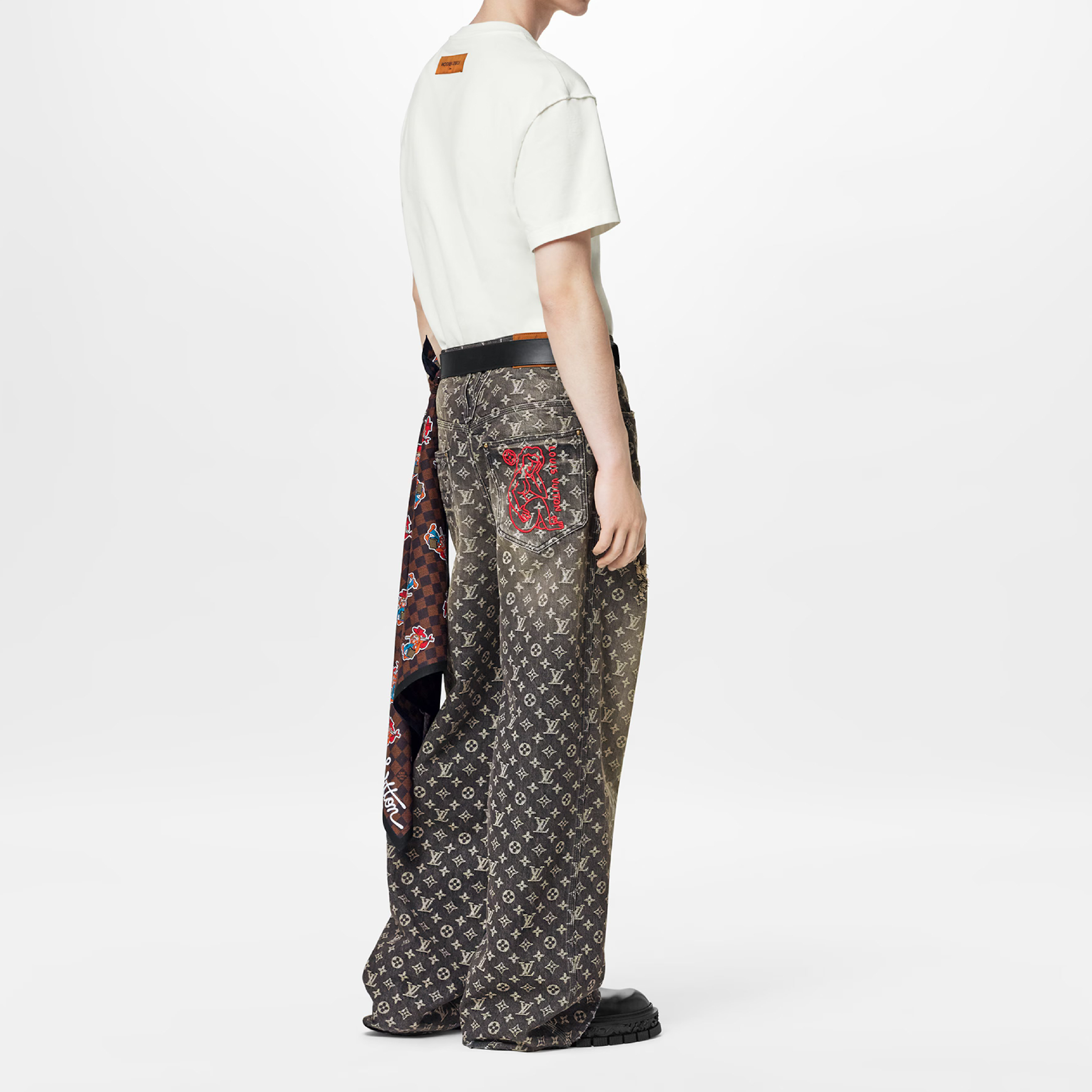 Louis Vuitton Signature Print T-Shirt-05