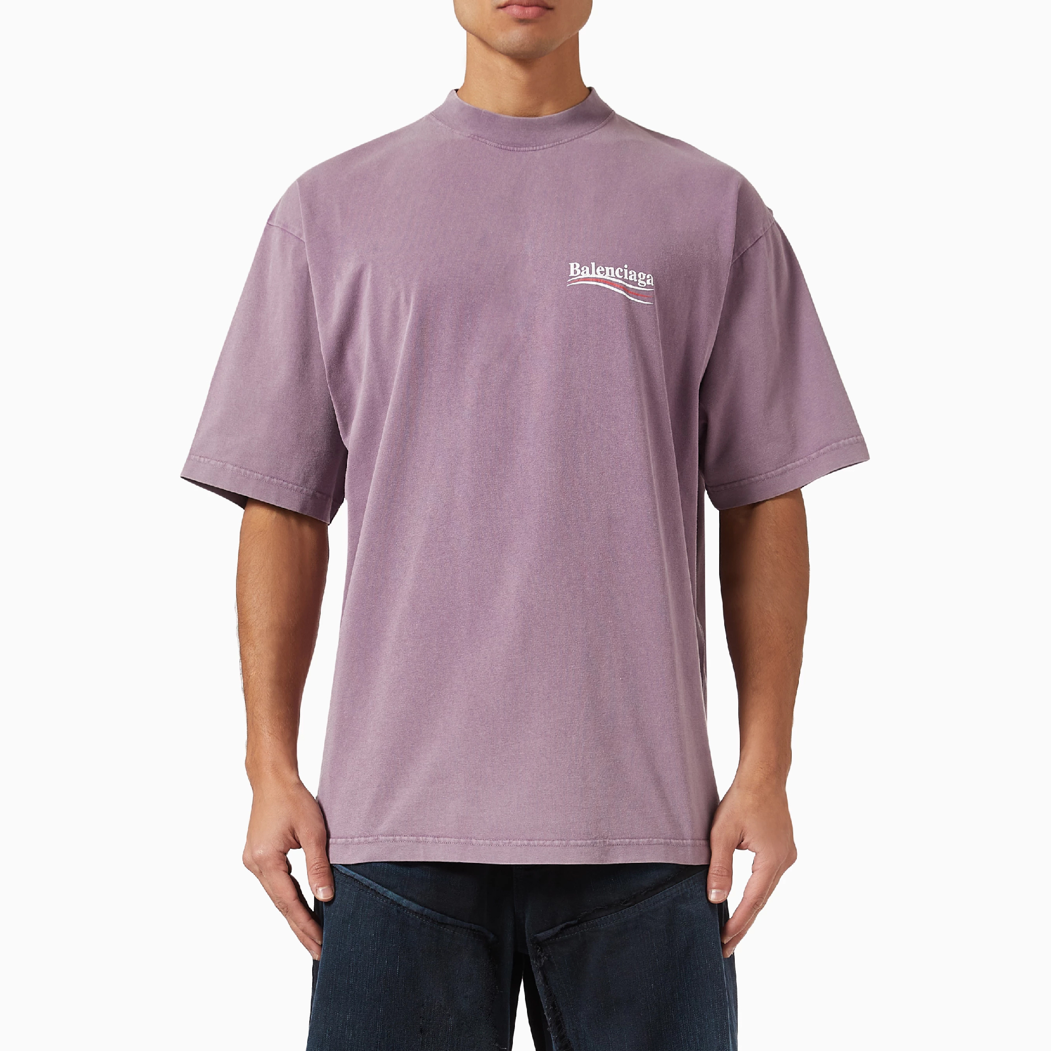 Balenciaga Pink OS Tee-05