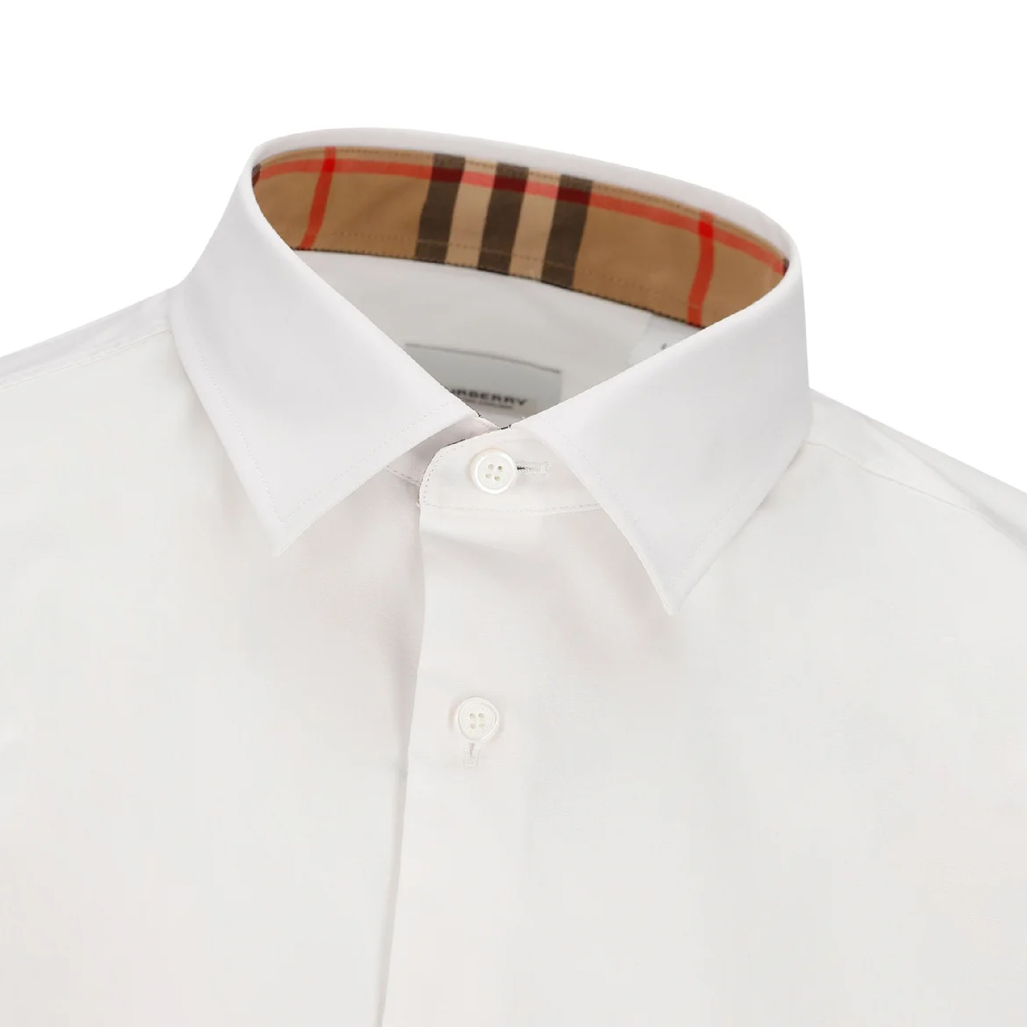 Burberry Monogram Motif Slim-Fit White LS Collar Shir-02