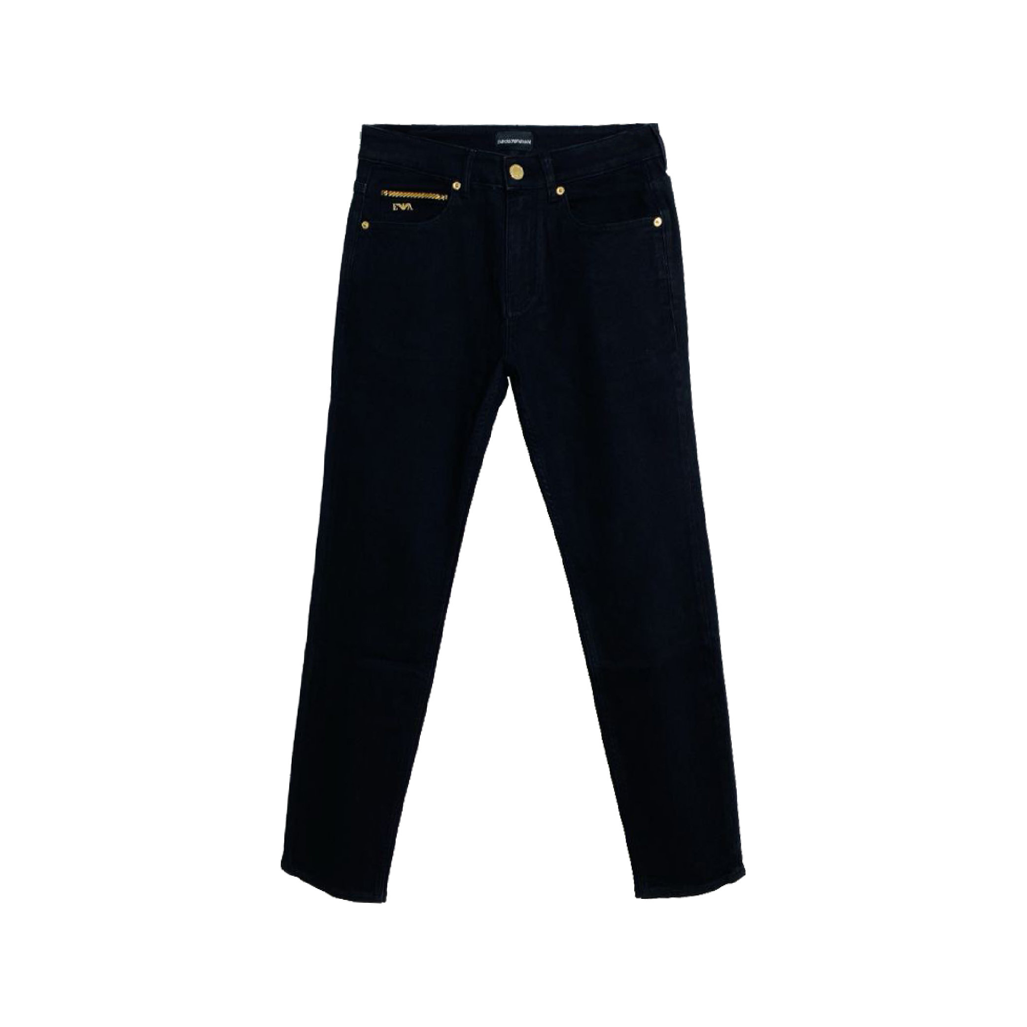 Emporio Armani Black Gold Logo Jeans-02