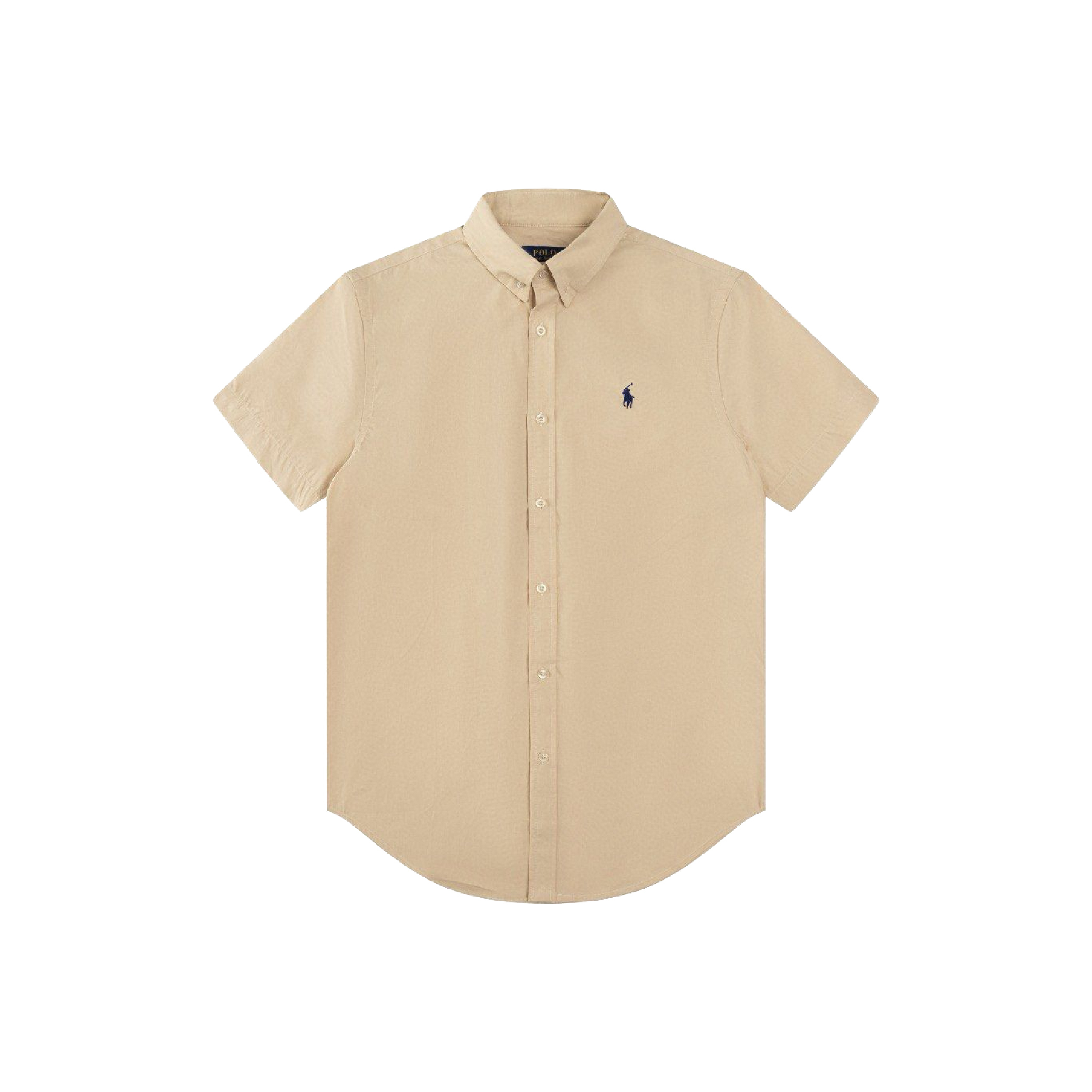 Ralph Lauren Basic Color Small Pony SS Oxford Shirt-02