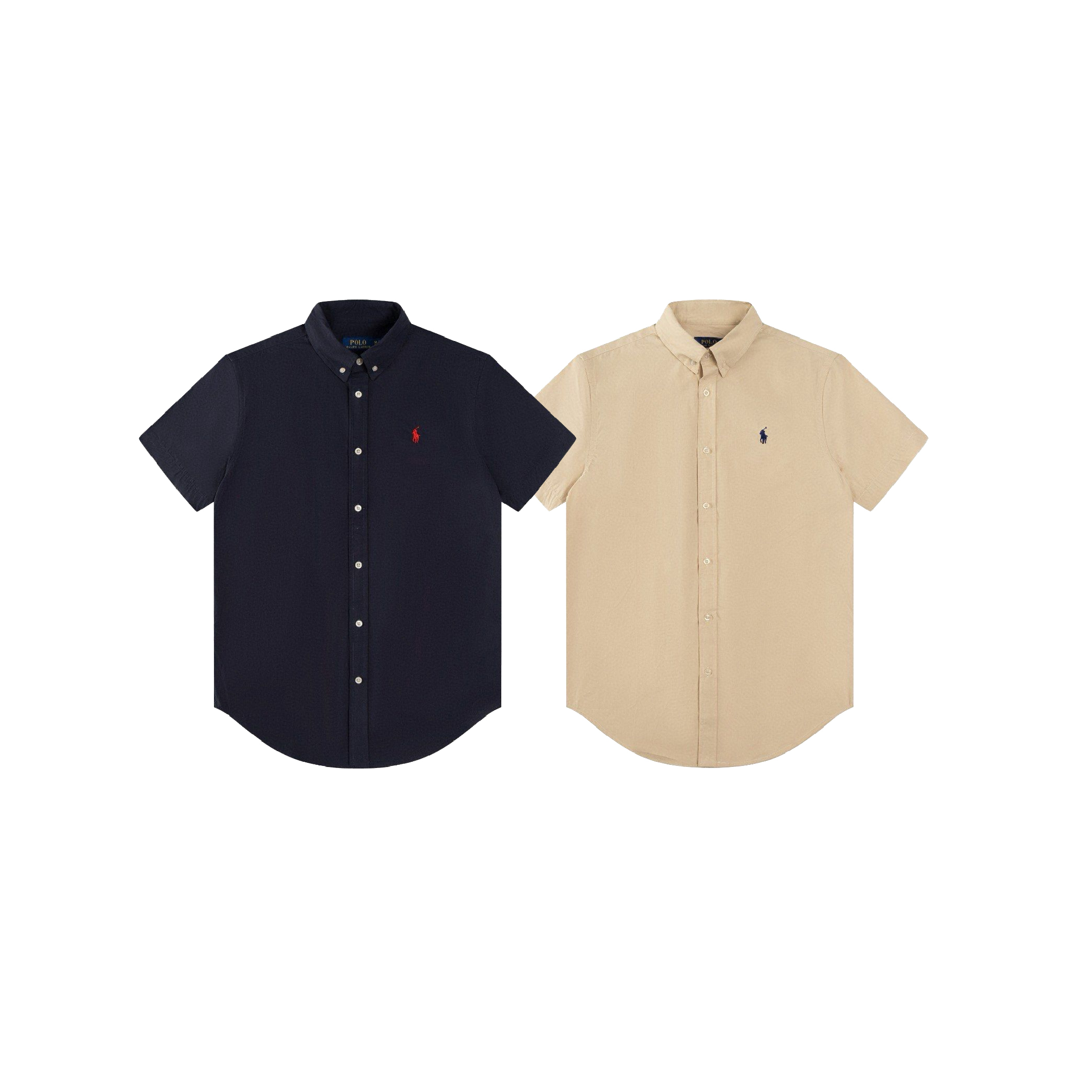 Ralph Lauren Basic Color Small Pony SS Oxford Shirt-01