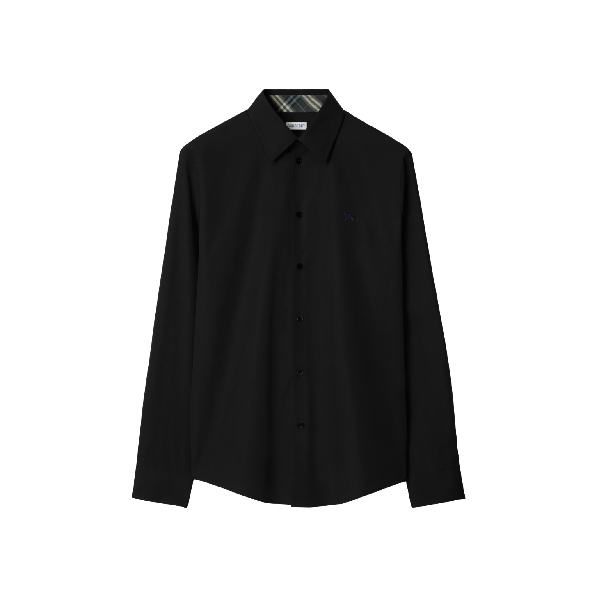 Buberry Logo Shirt Black Grey-02