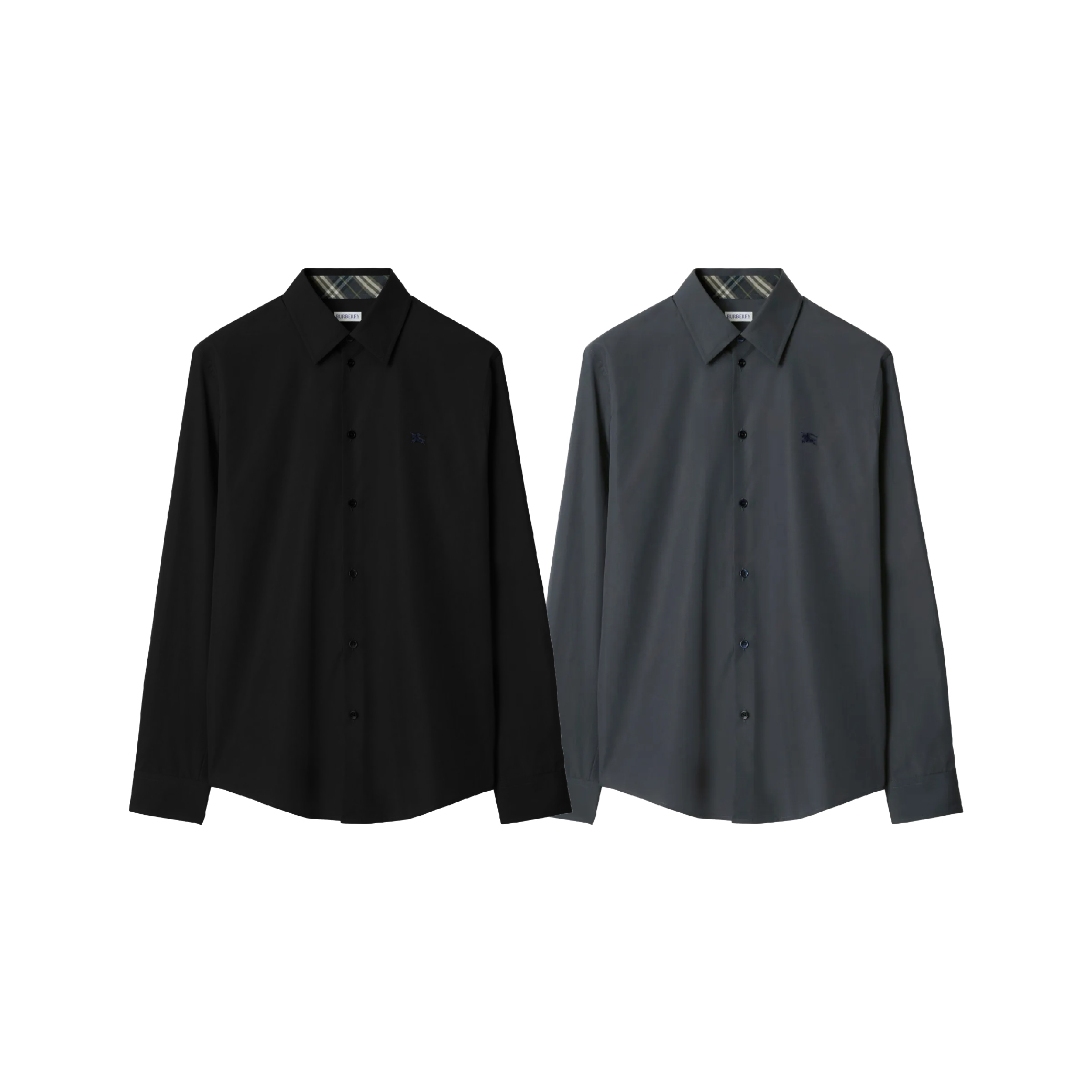 Buberry Logo Shirt Black Grey-01