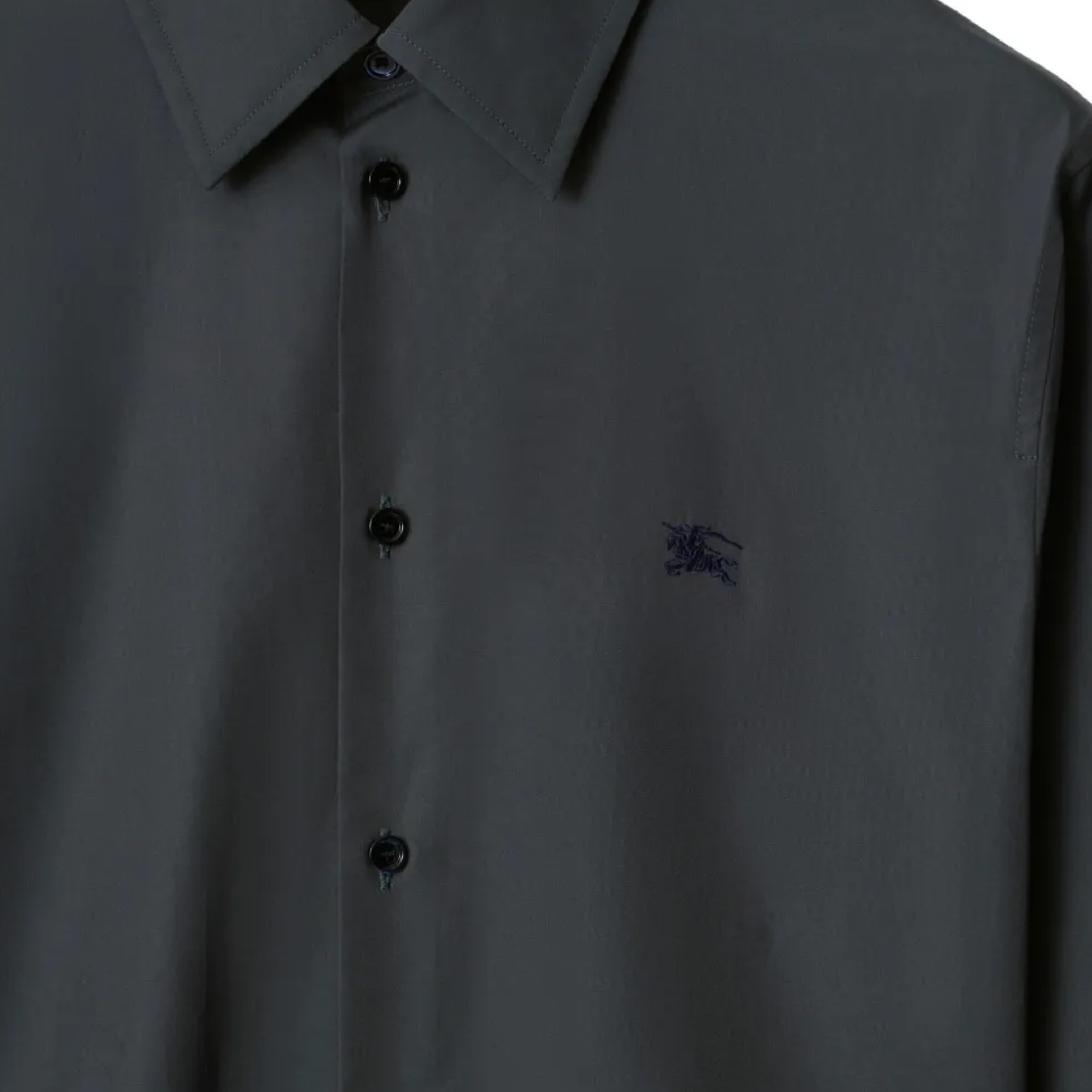 Buberry Logo Shirt Black Grey-04