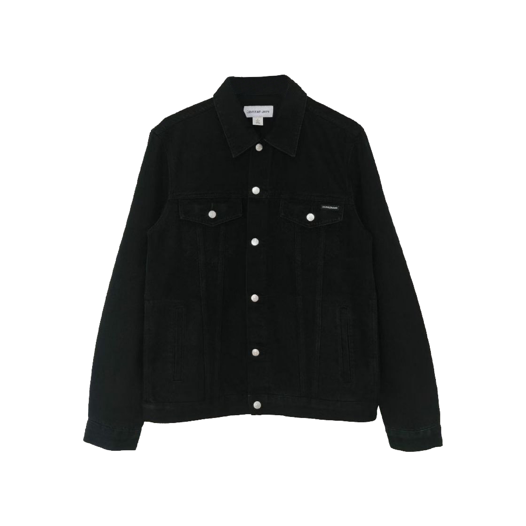Calvin Klein Classic-Fit Black Denim Trucker Jacket-02