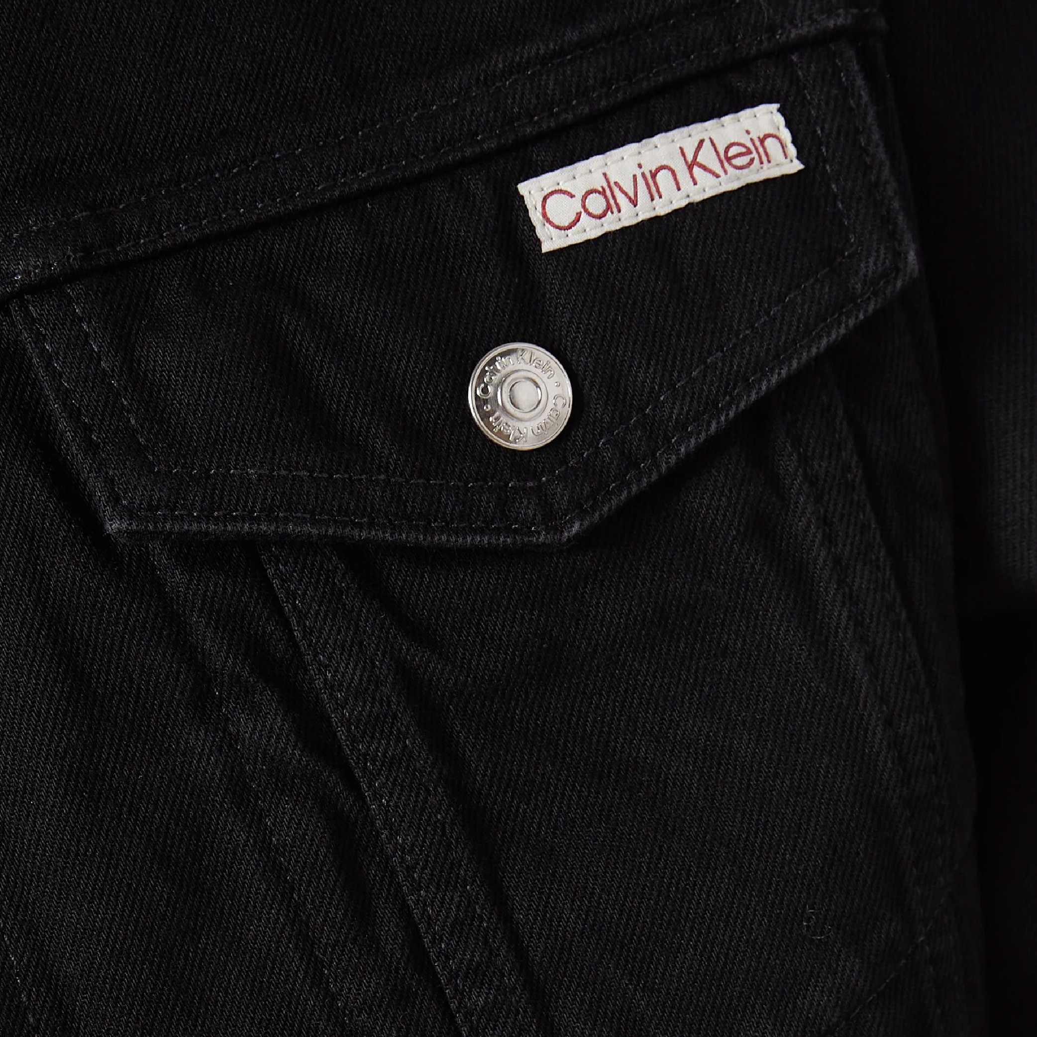 Calvin Klein Classic-Fit Black Denim Trucker Jacket-04