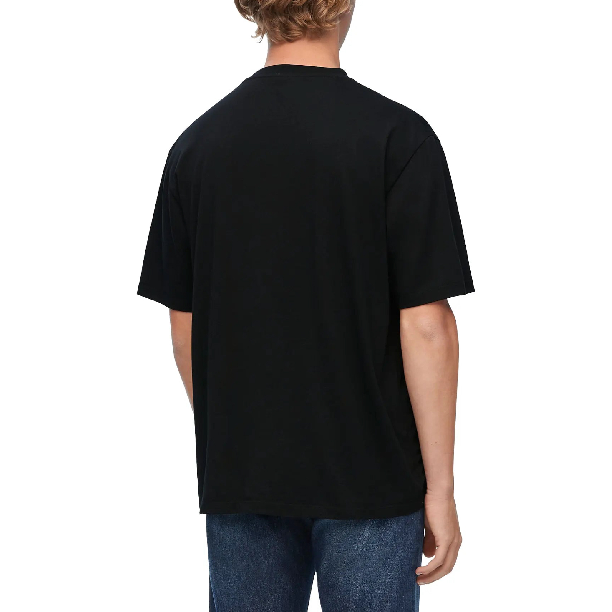 Loewe Anagram Fake Pocket Black Blue T Shirt-04