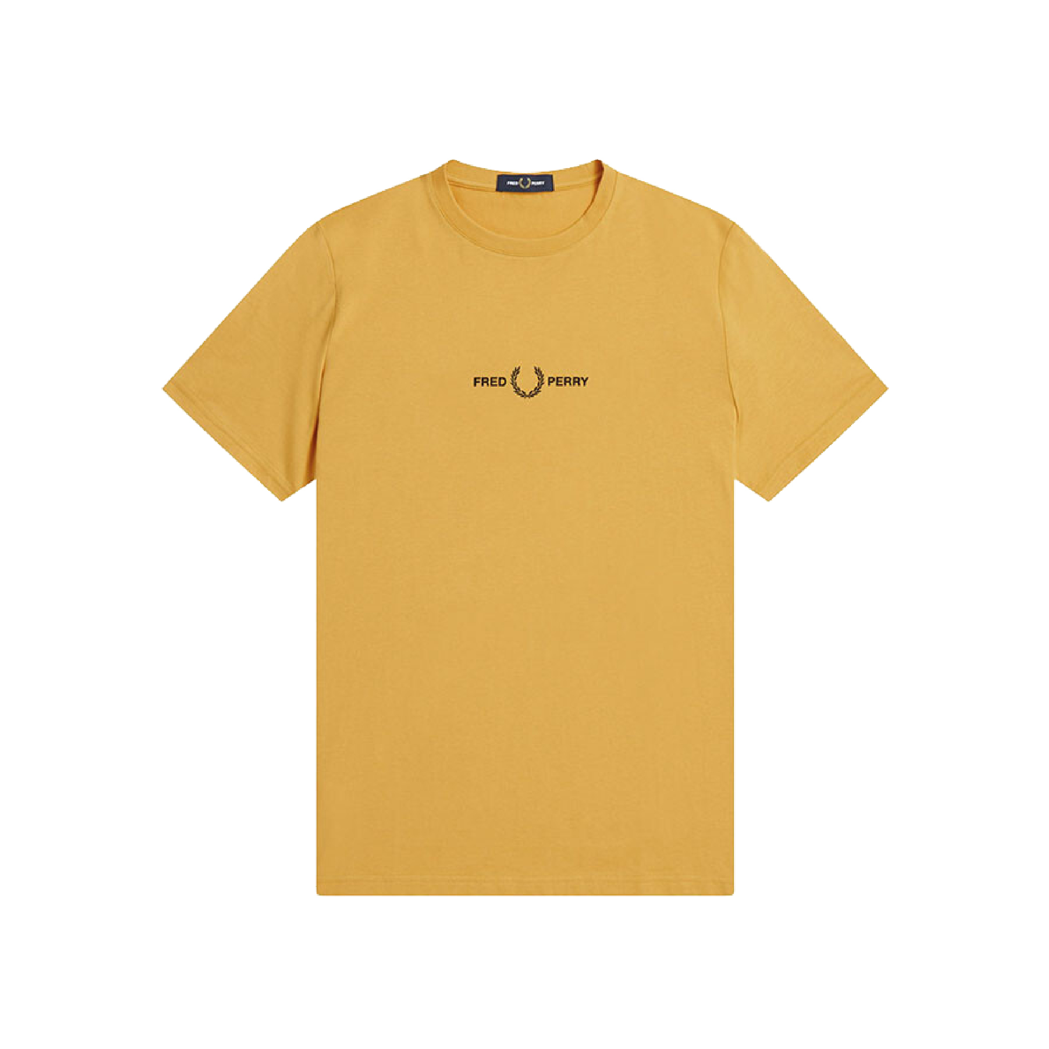 Fred Perry Logo Yellow Tee-02