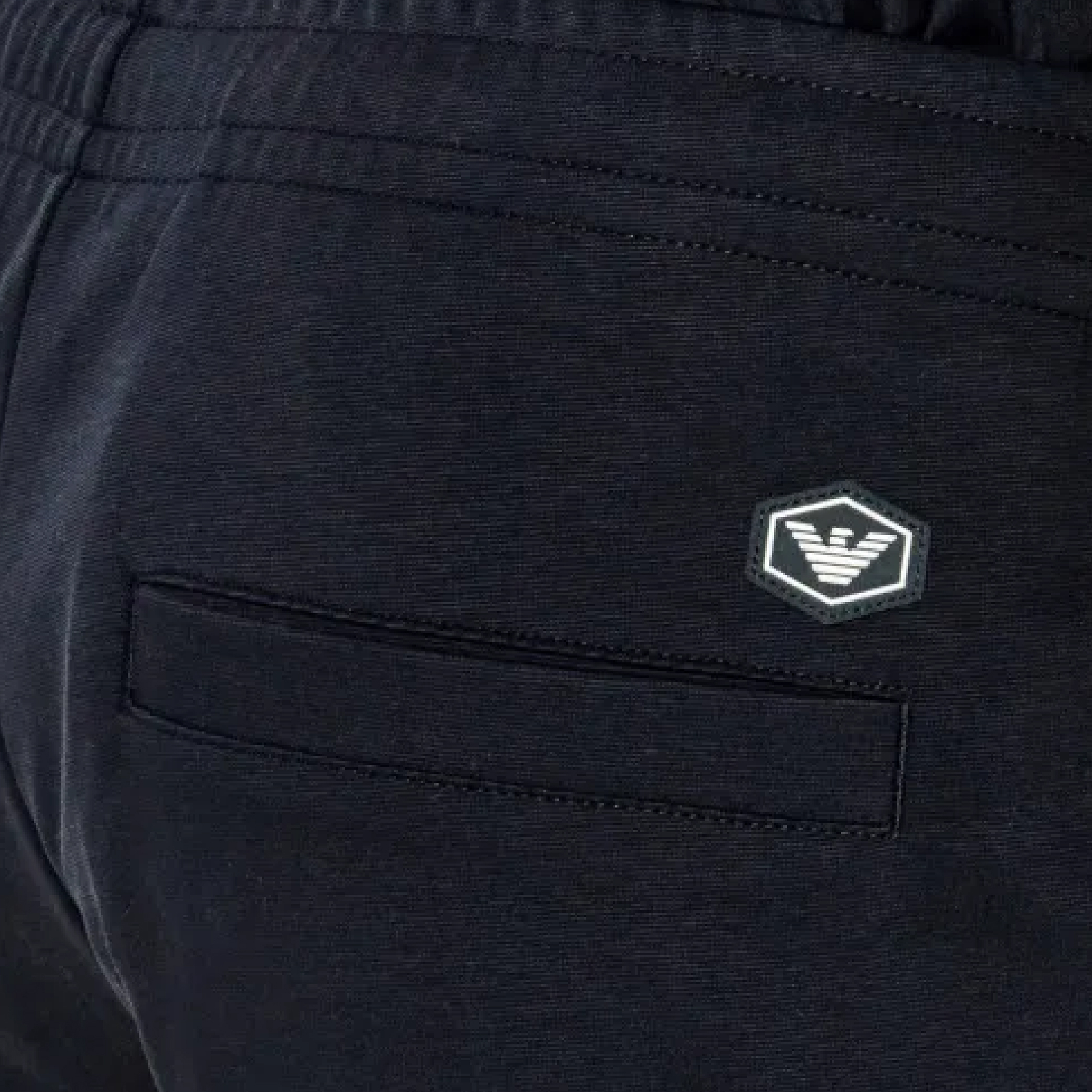 Emporio Armani Back Logo Jogger Pants-05