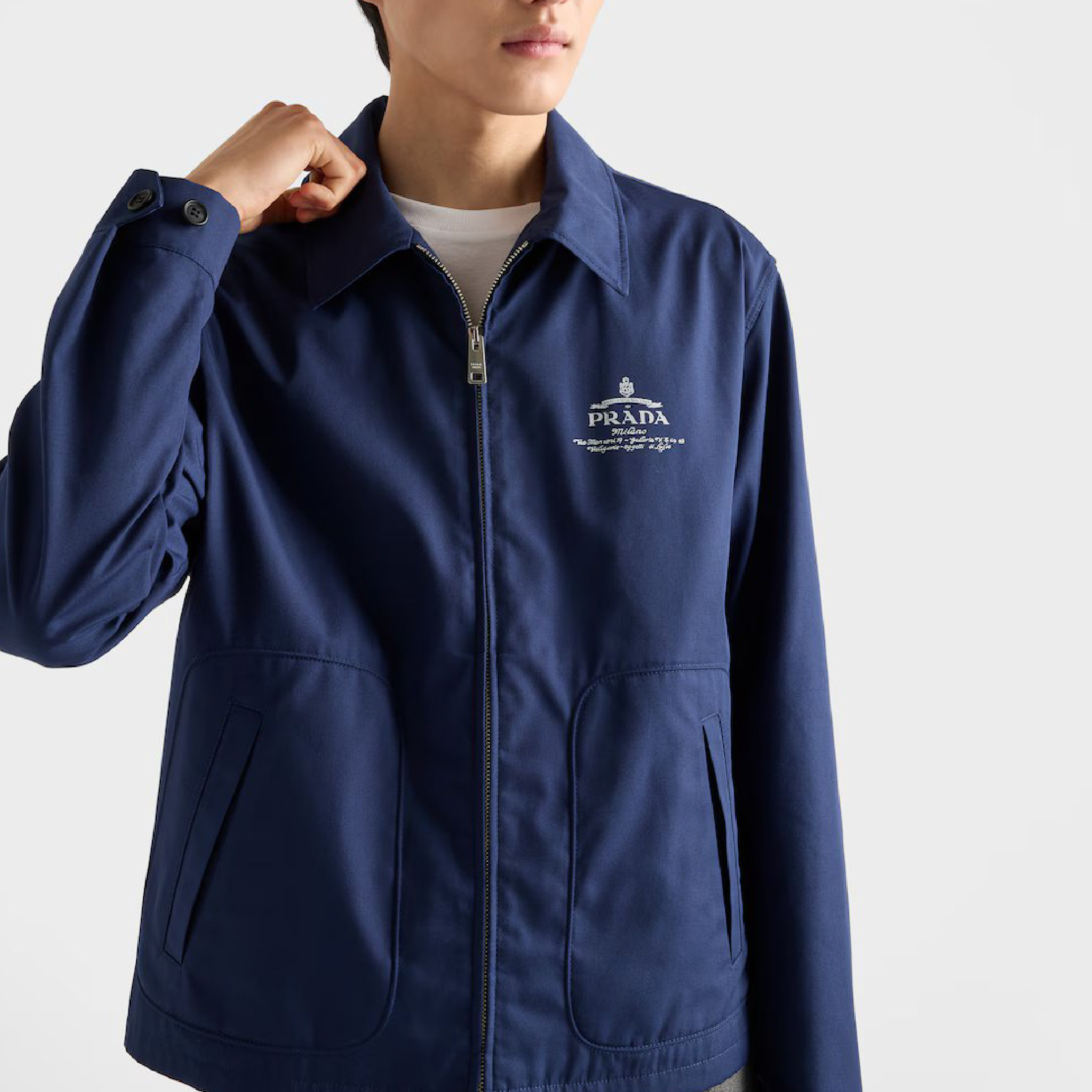 PRADA Cotton blend blouson jacket 2-03