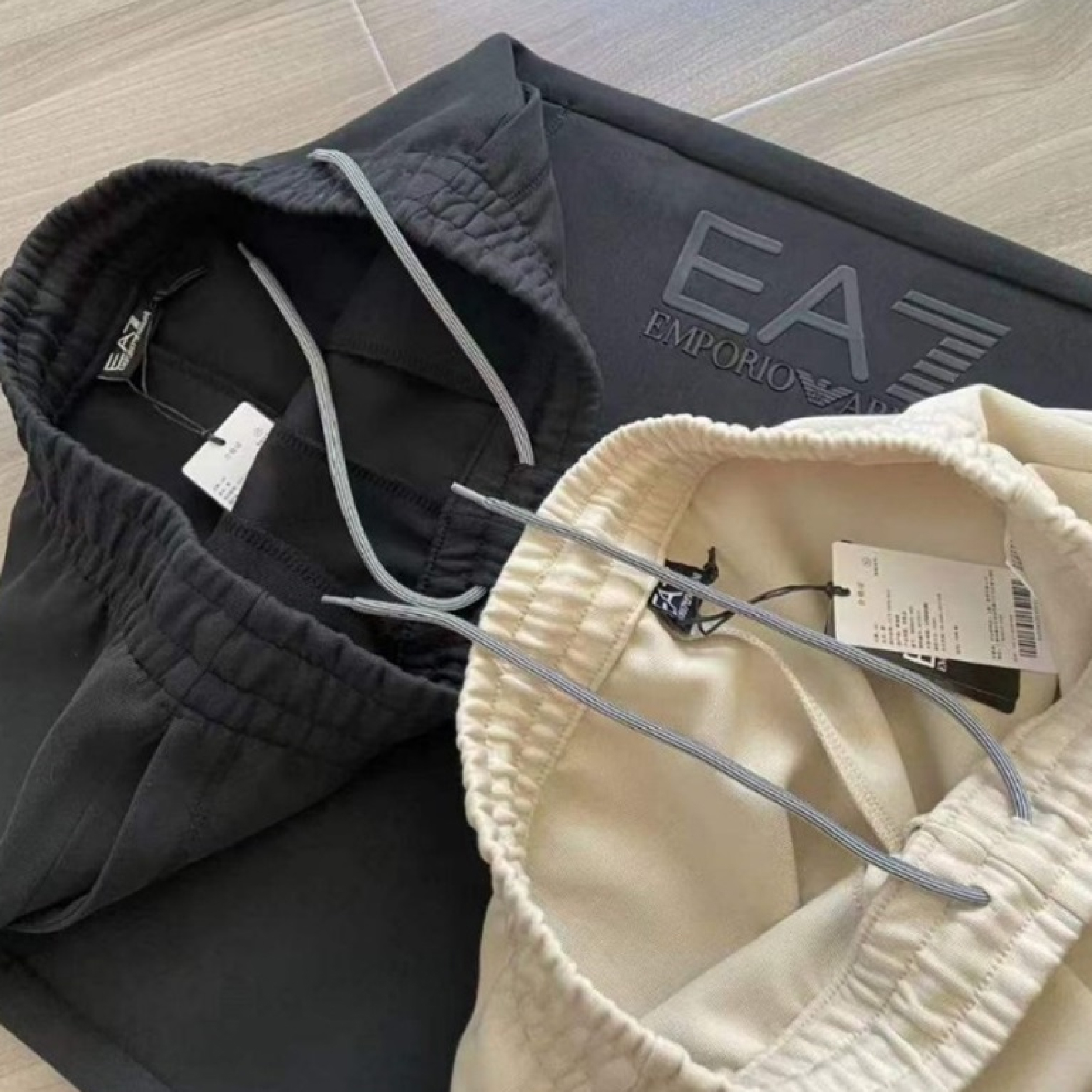 Emporio Armani EA7 Embossed Logo Jogger Pants-06
