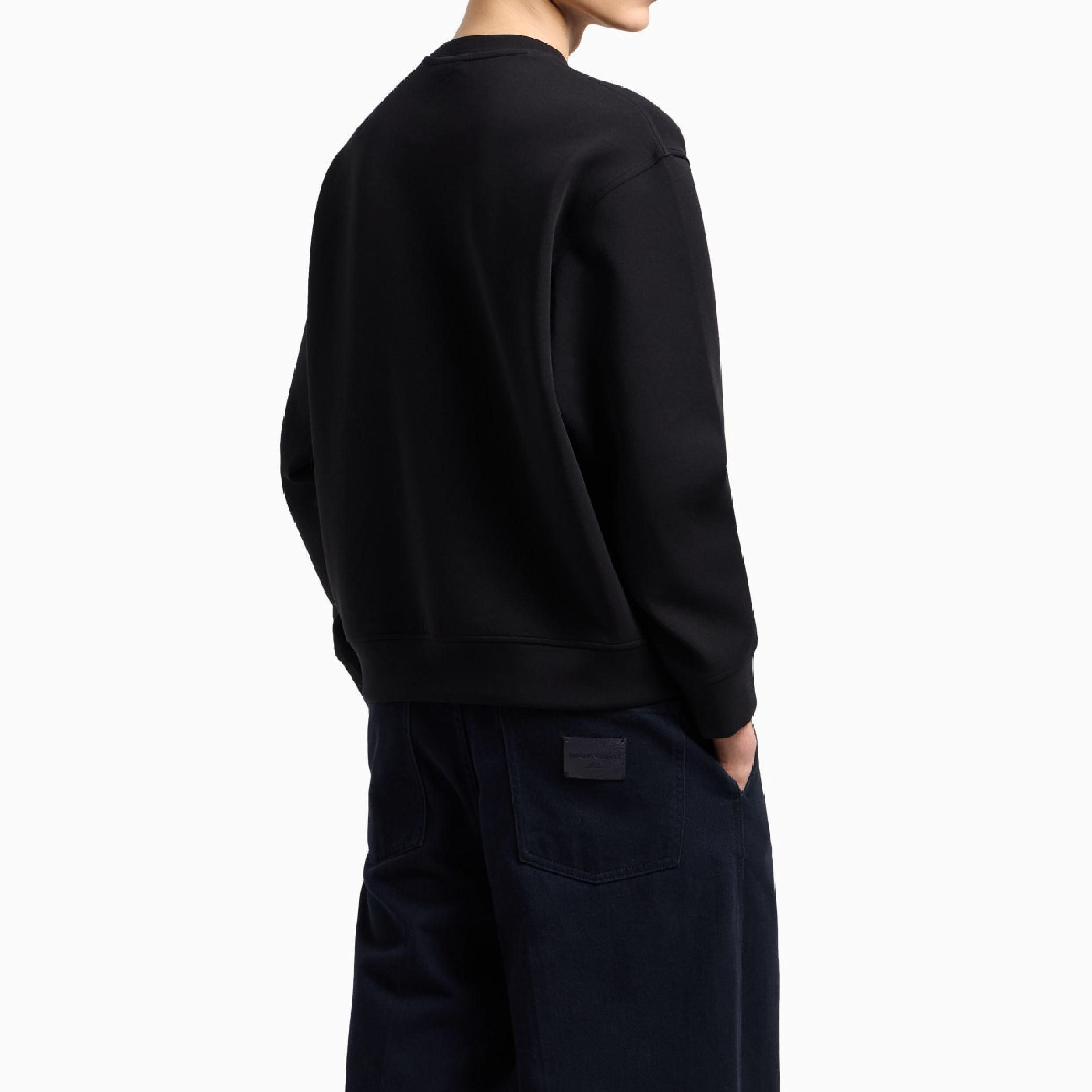 Emporio Armani Milano Embroidered Logo Crewneck Sweatshirt-07