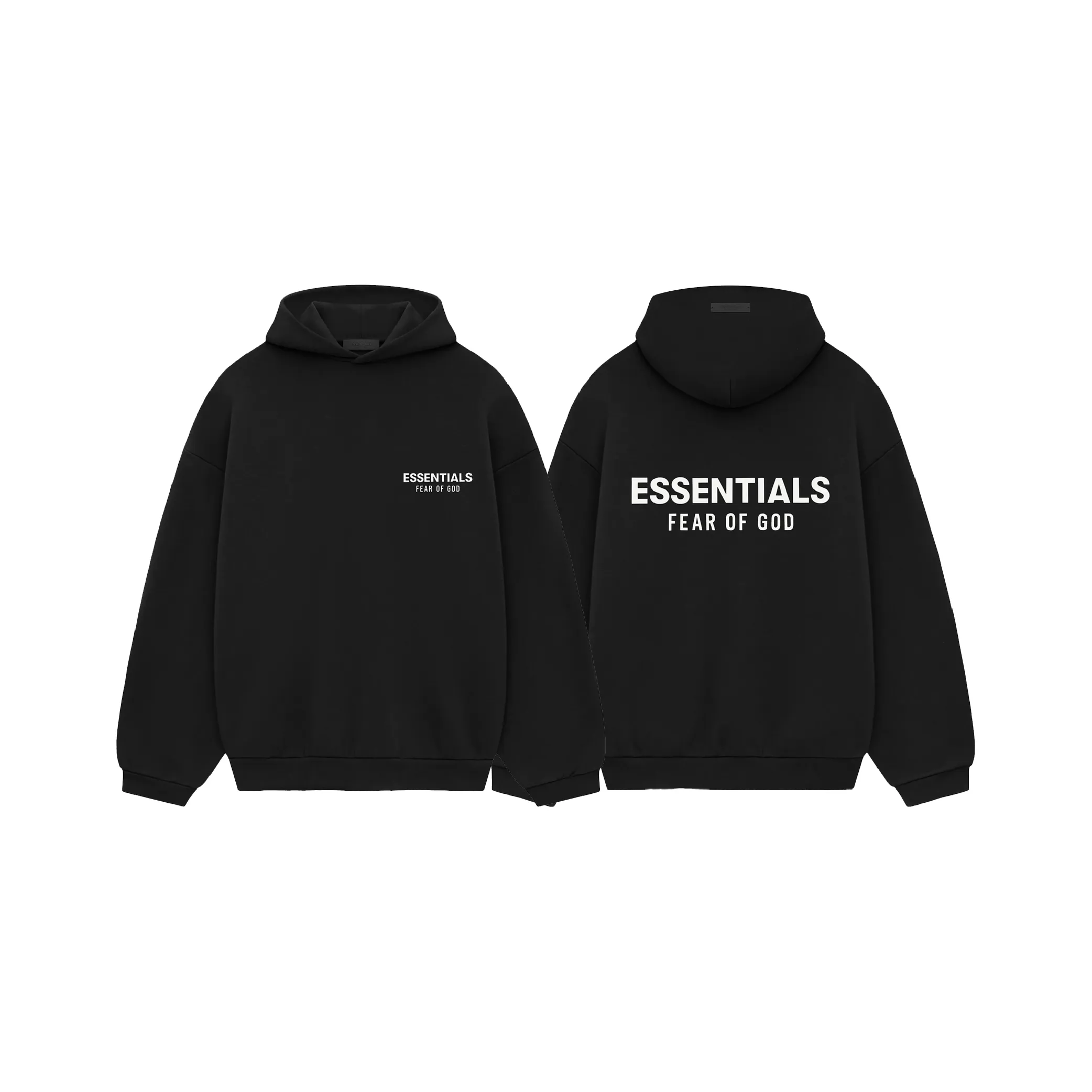 Fear of God Essentials Core Logo Fleece Hoodie-02