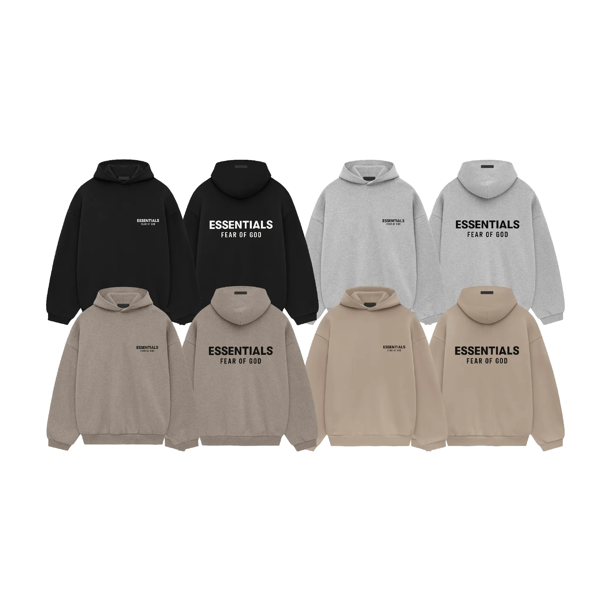 Fear of God Essentials Core Logo Fleece Hoodie-01