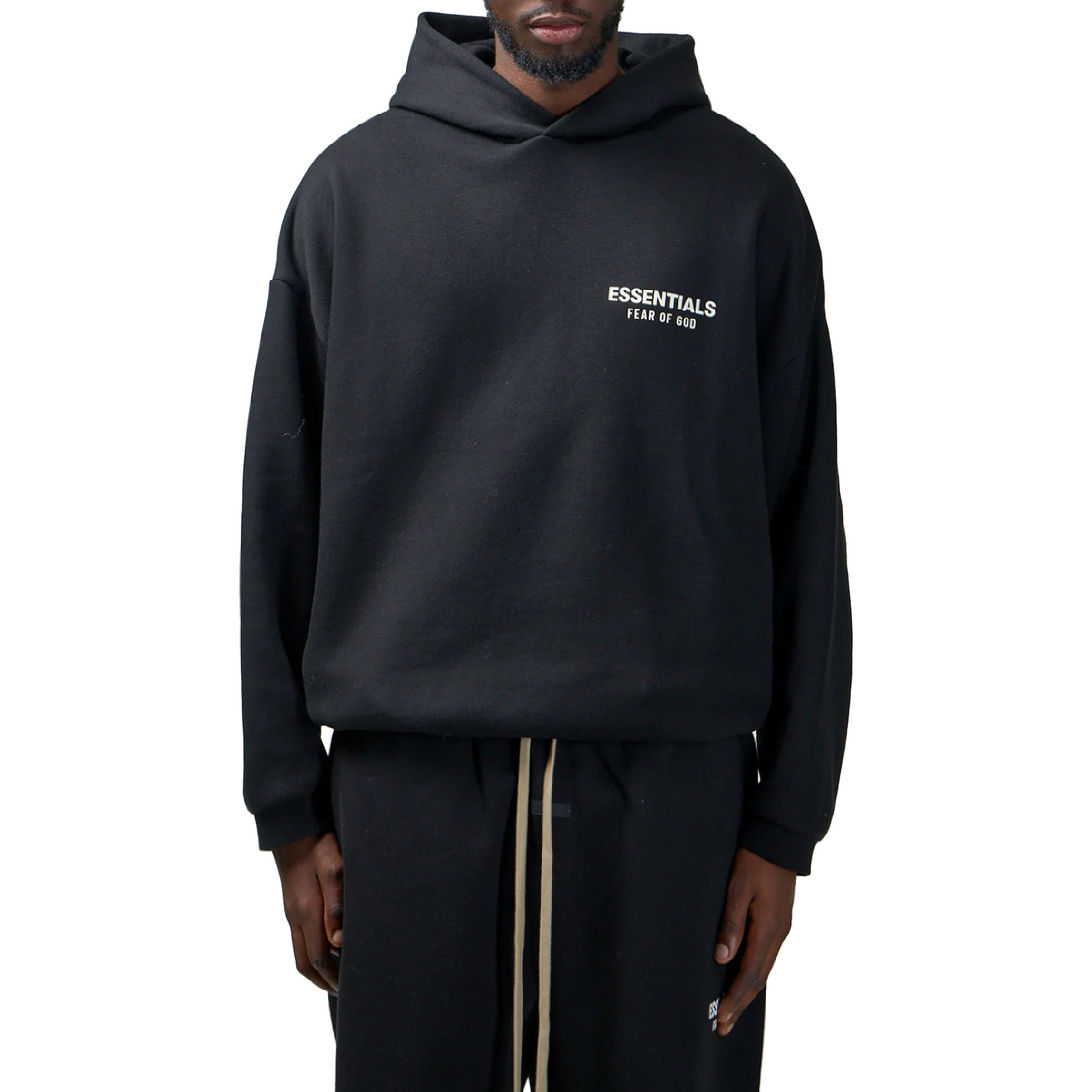 Fear of God Essentials Core Logo Fleece Hoodie-14