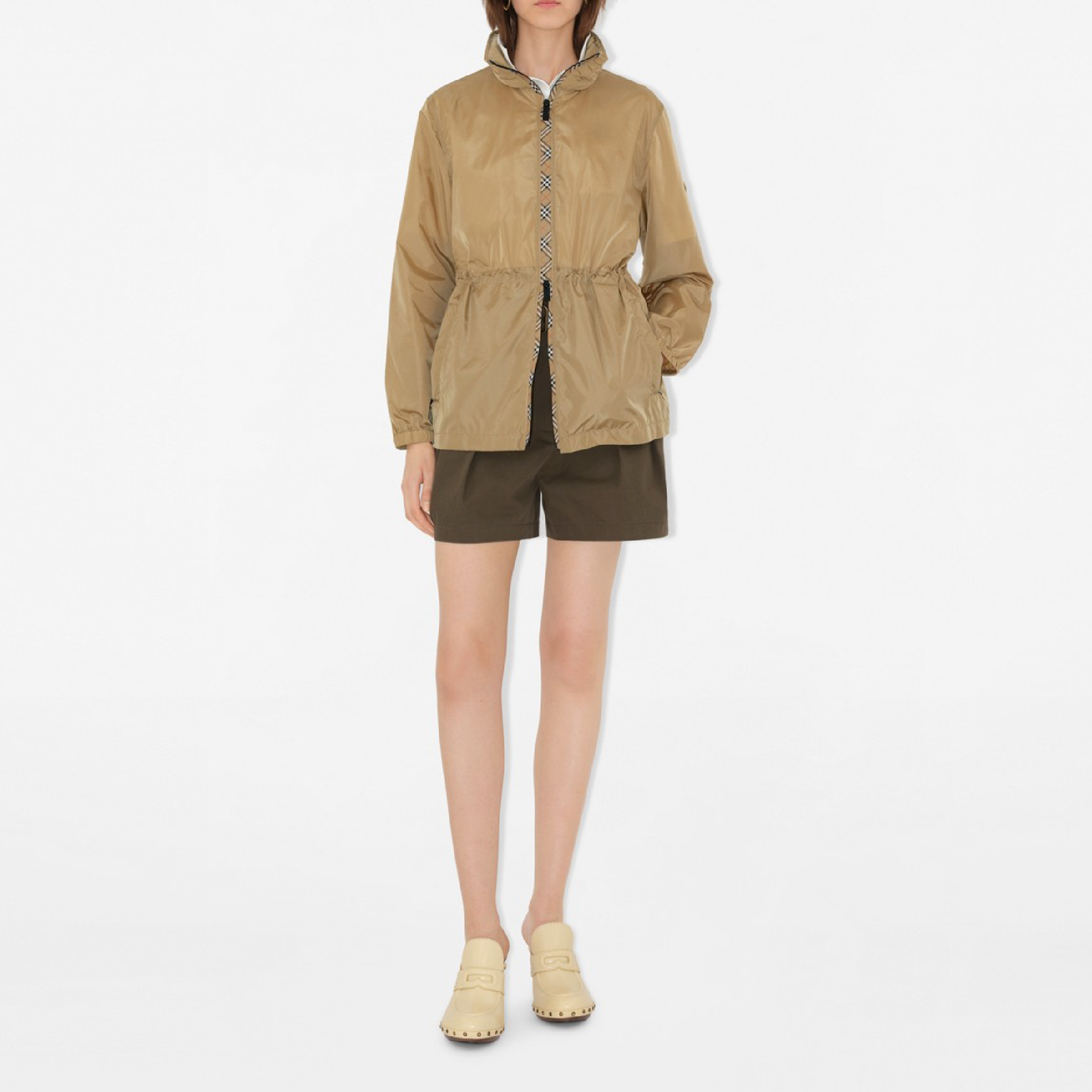 Burberry Short Checker-tape Nylon Parka-04