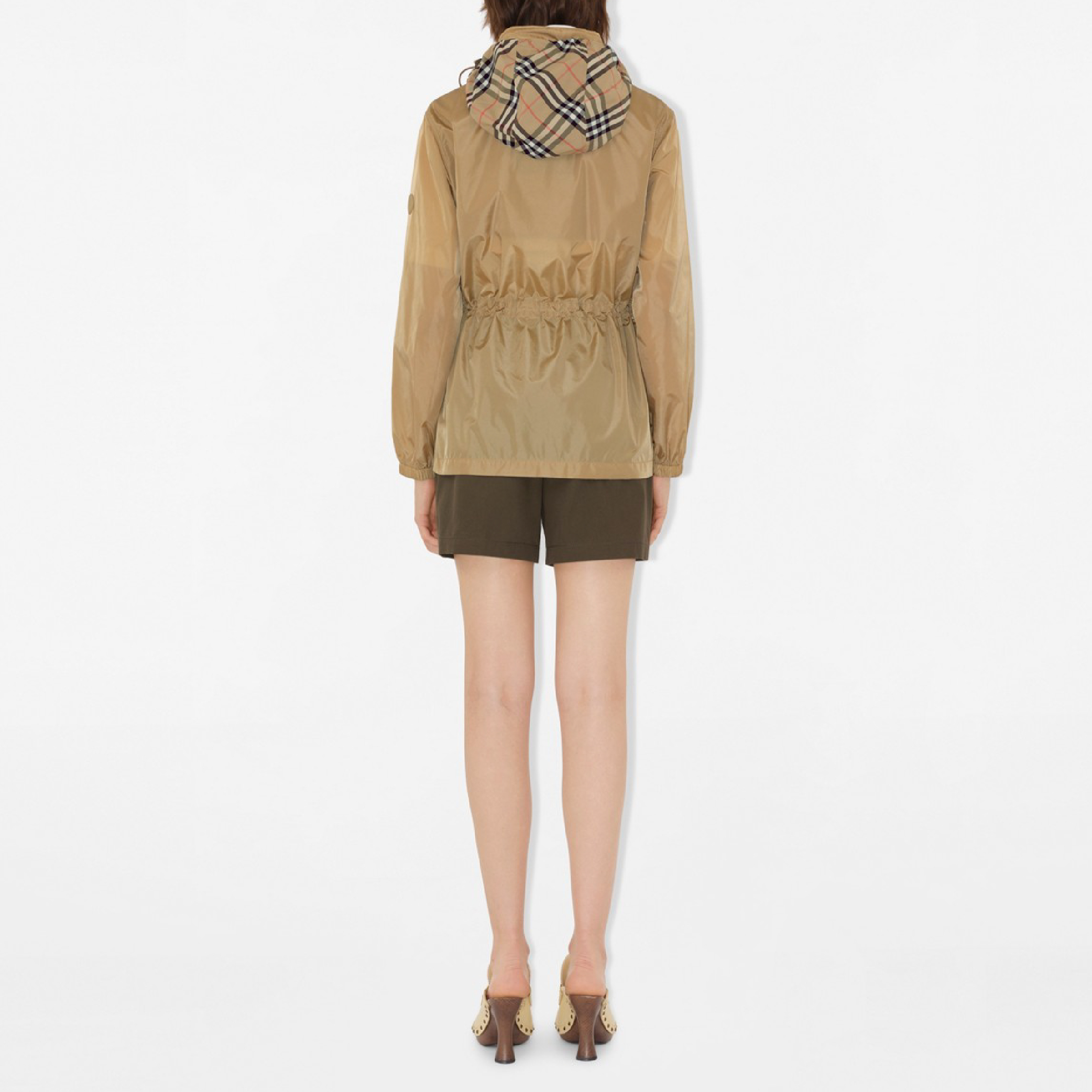 Burberry Short Checker-tape Nylon Parka-07