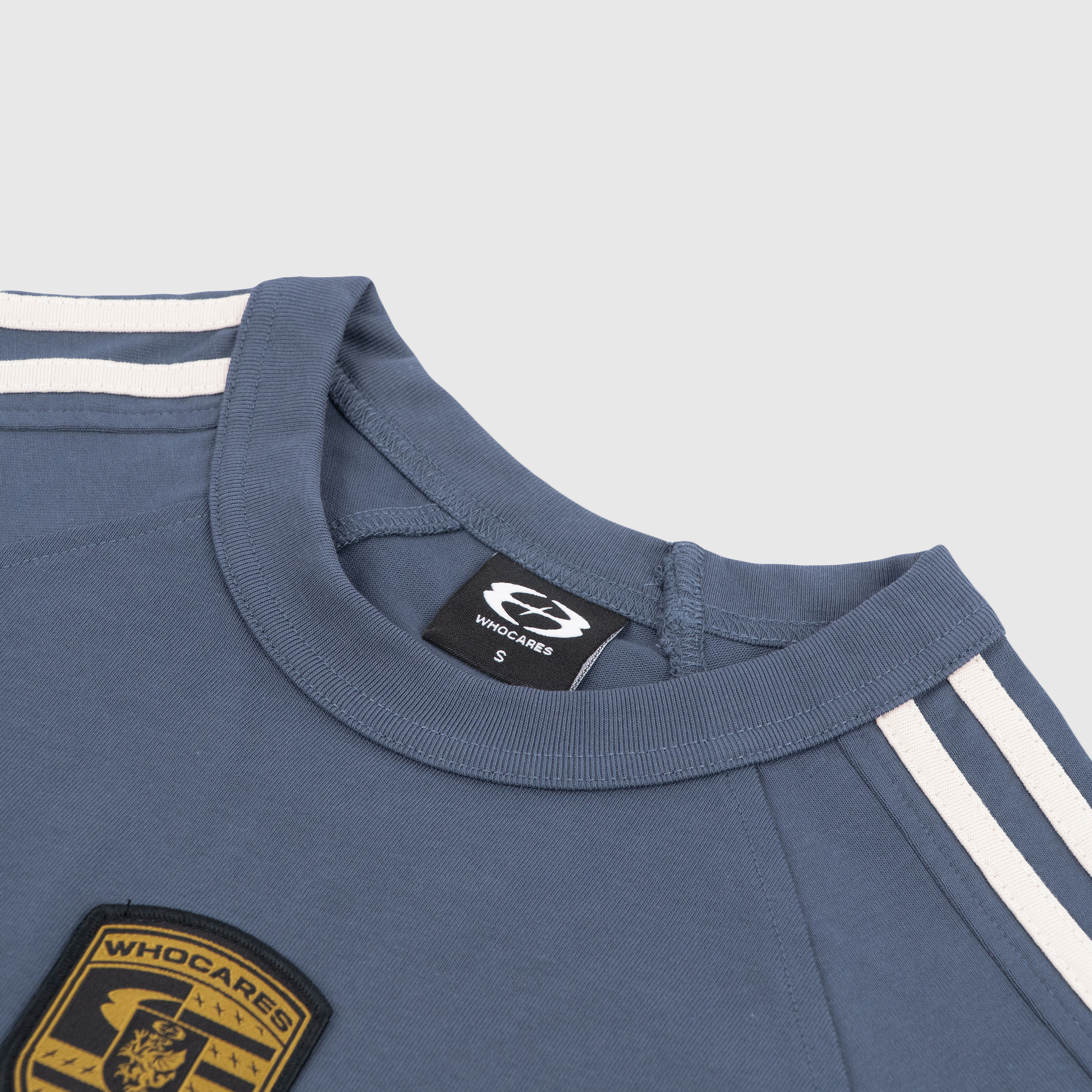 Distorted Logo Tee (Blue)_CL01