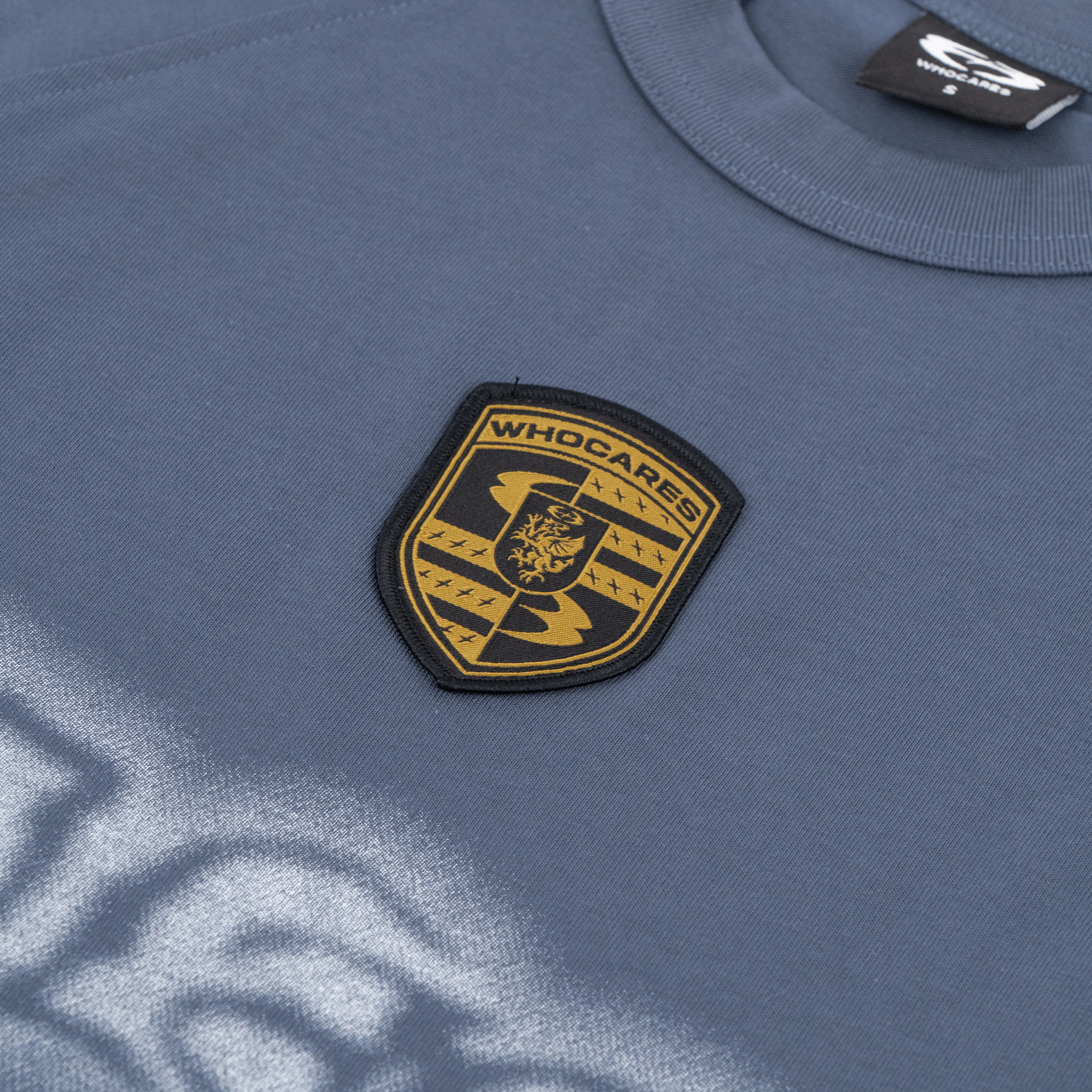 Distorted Logo Tee (Blue)_CL03