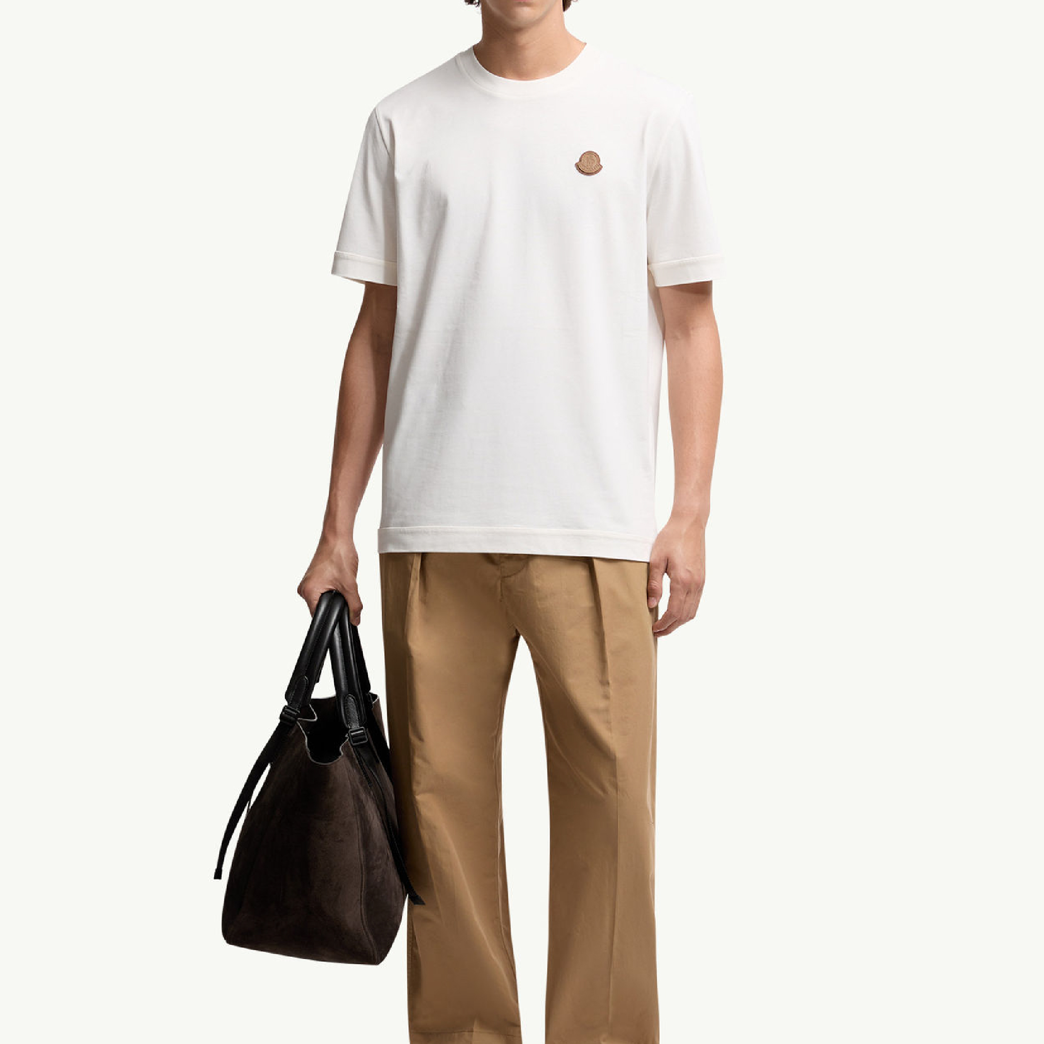 Monclerr Logo Patch Cotton T-Shirt-11