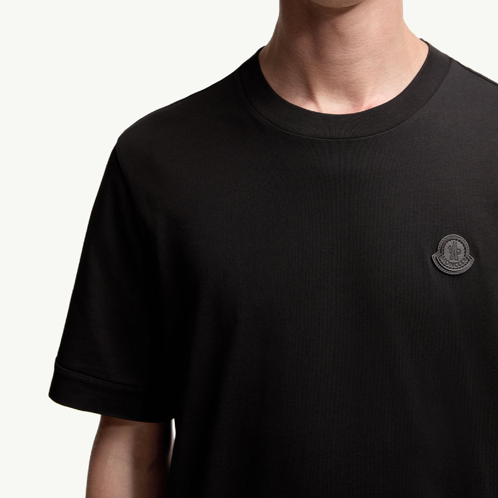 Monclerr Logo Patch Cotton T-Shirt-04
