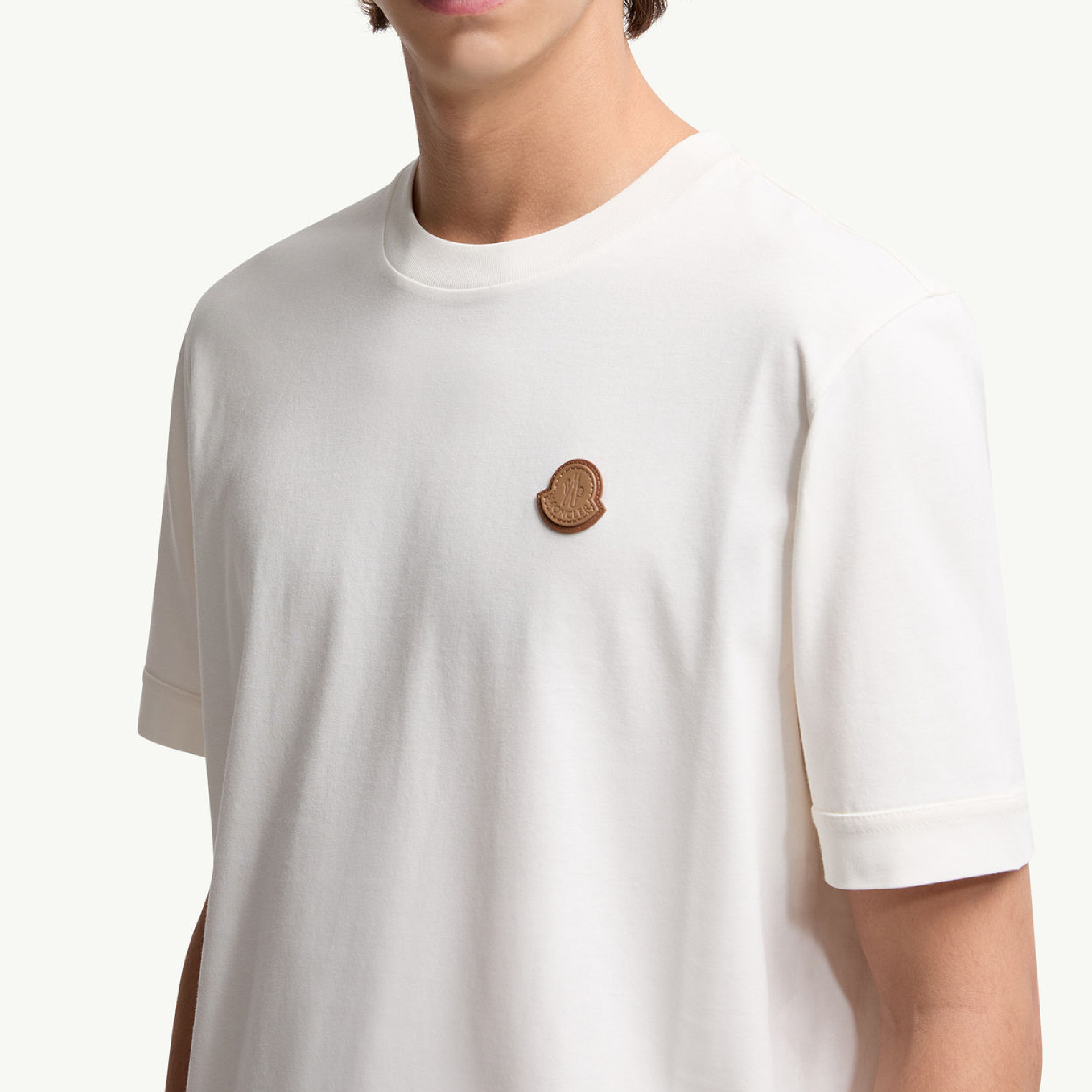 Monclerr Logo Patch Cotton T-Shirt-05