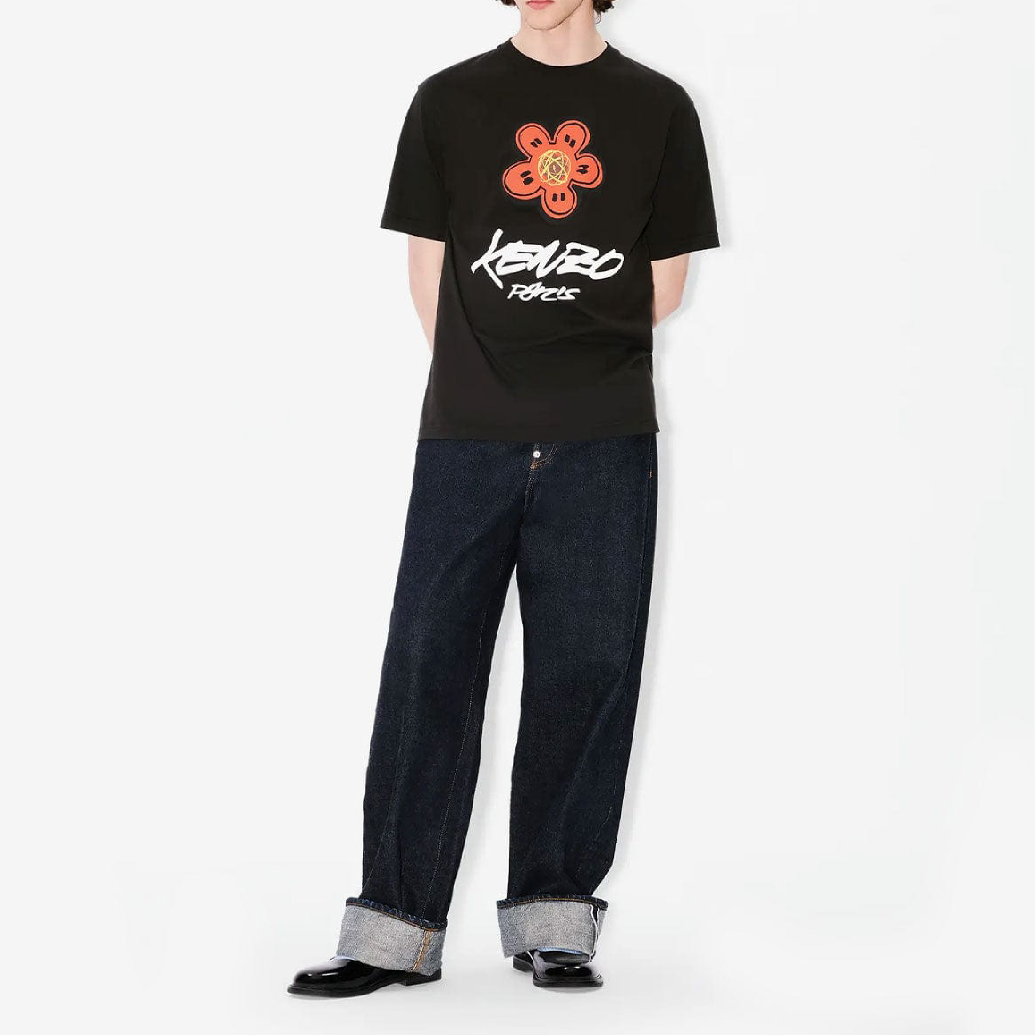 KENZO LUCKY TIGER OVERSIZE T-SHIRT, BLACK-16