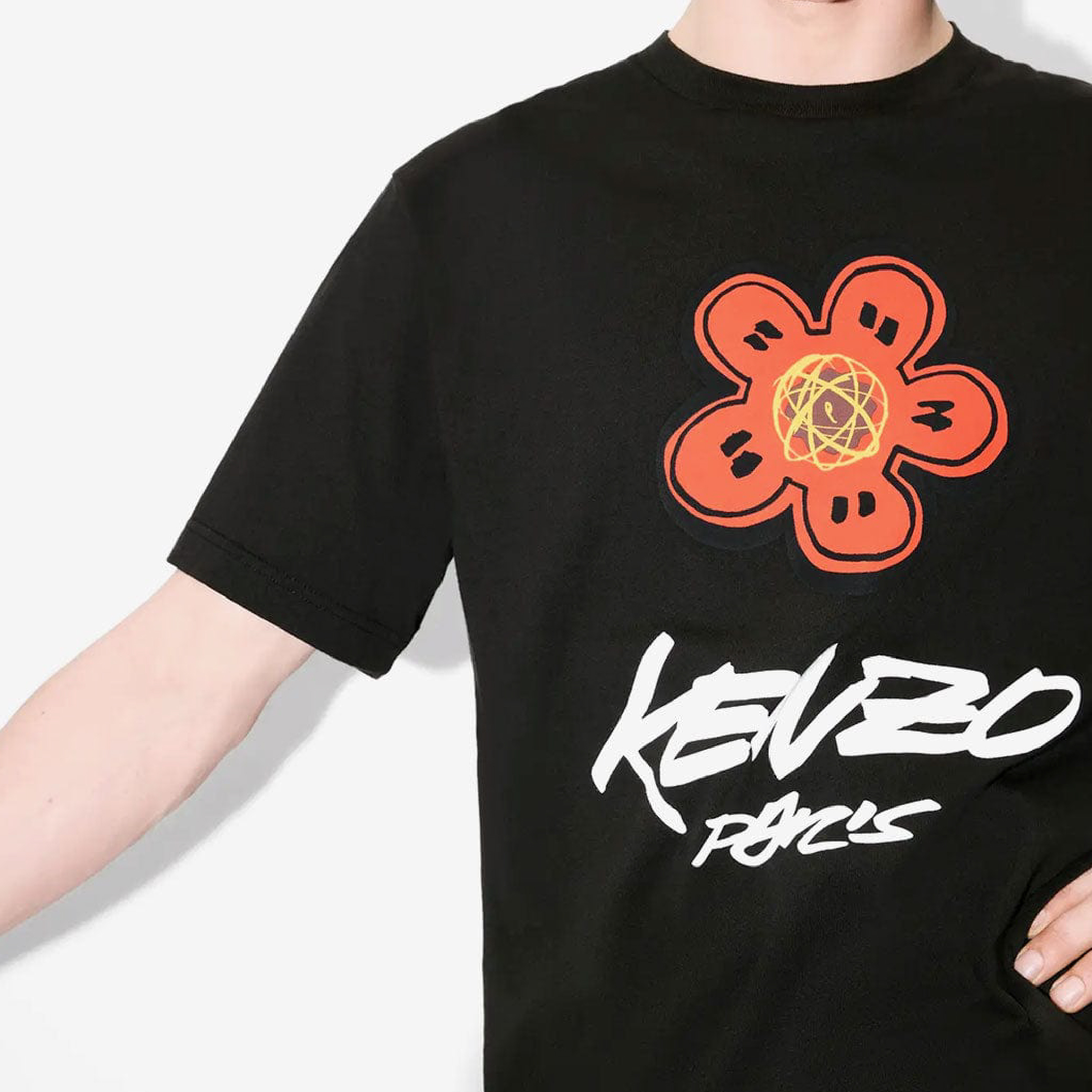KENZO LUCKY TIGER OVERSIZE T-SHIRT, BLACK-08