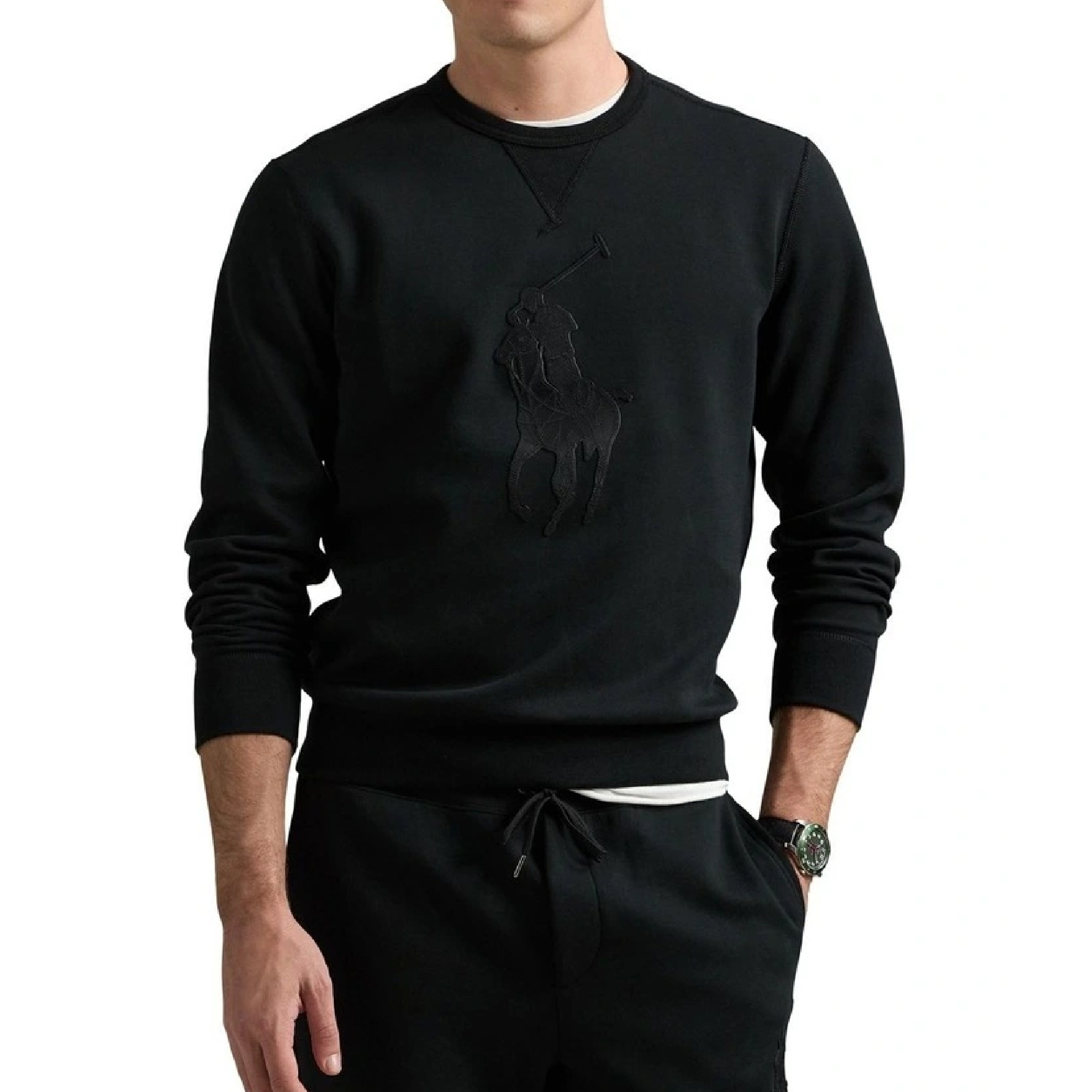 Polo Ralph Lauren Embroidered Big Pony Patch Crewneck Sweatshirt-06
