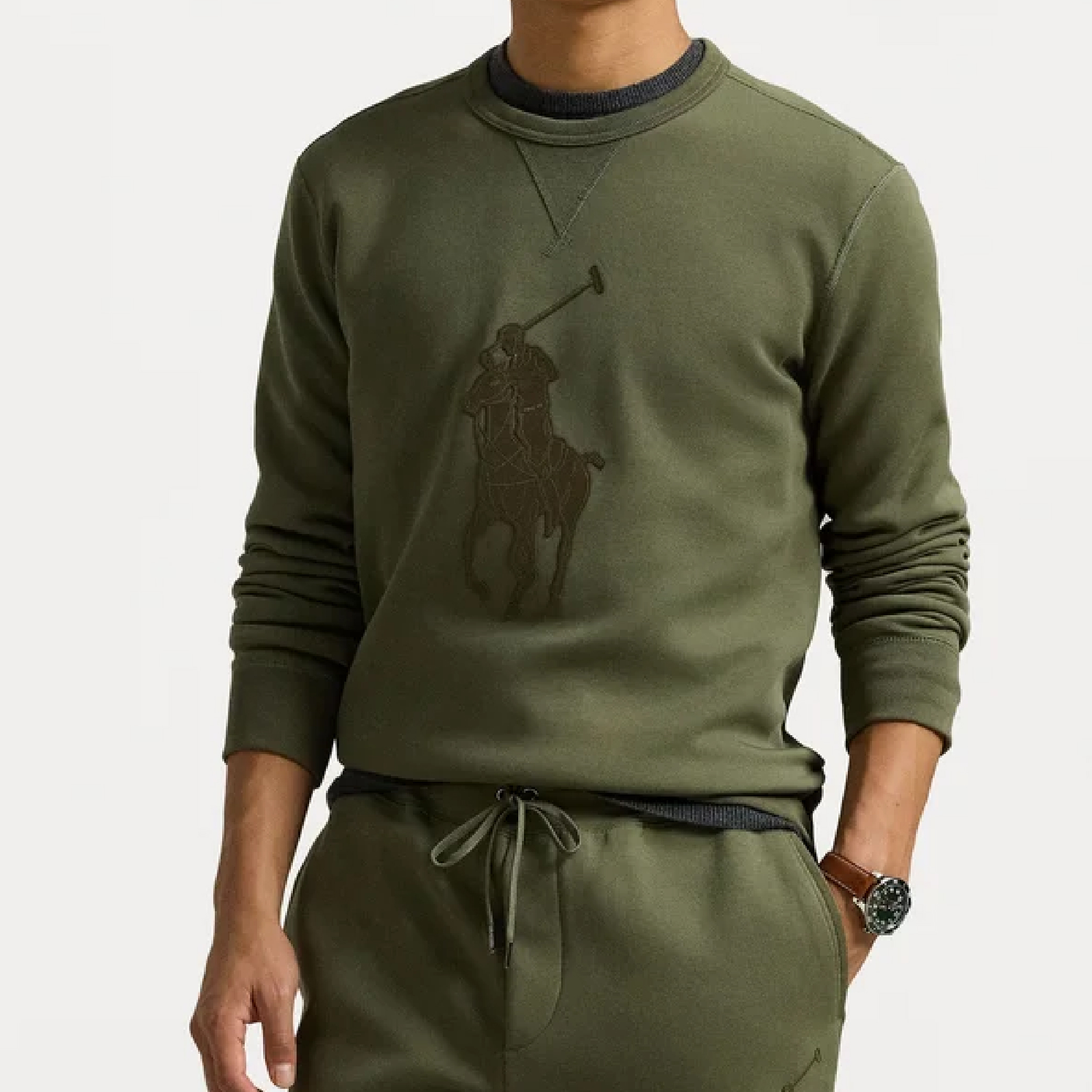 Polo Ralph Lauren Embroidered Big Pony Patch Crewneck Sweatshirt-07
