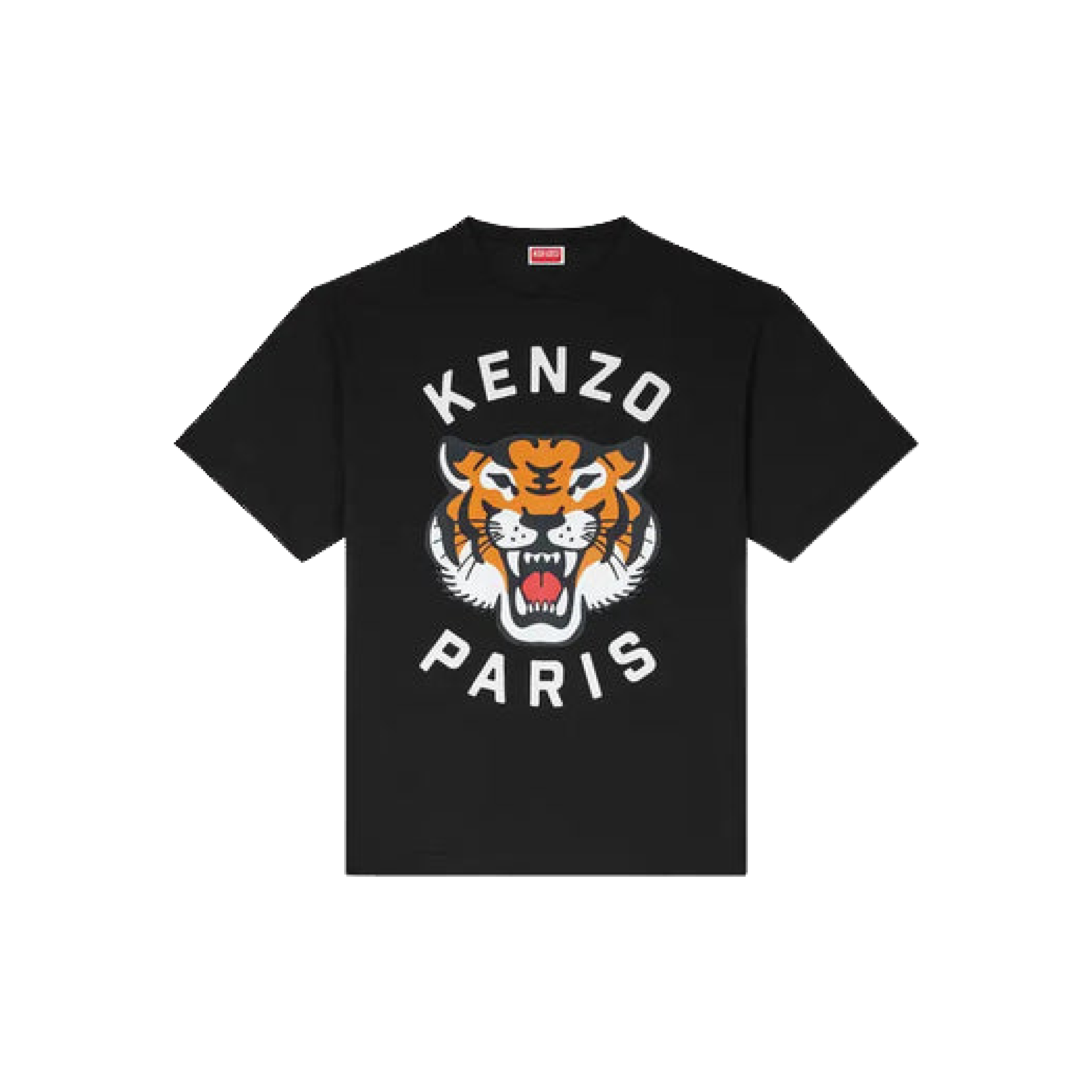 KENZO LUCKY TIGER OVERSIZE T-SHIRT, BLACK-01