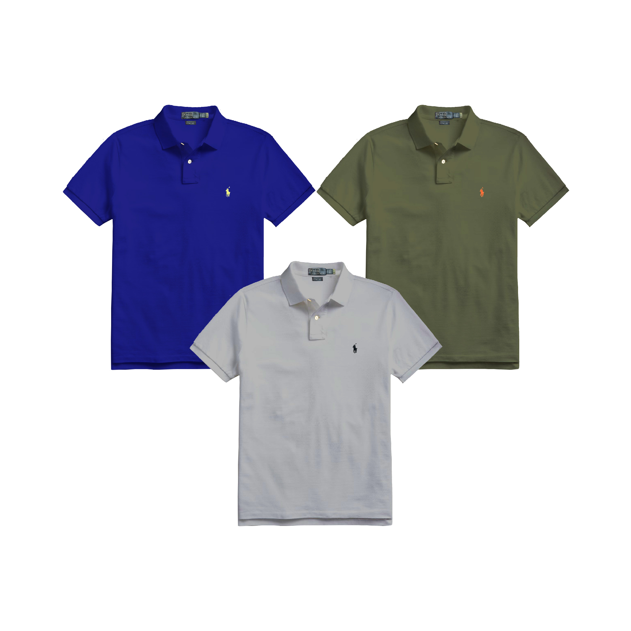 Raph Lauren Custom Slim Fit Mesh Polo Shirt 3-04