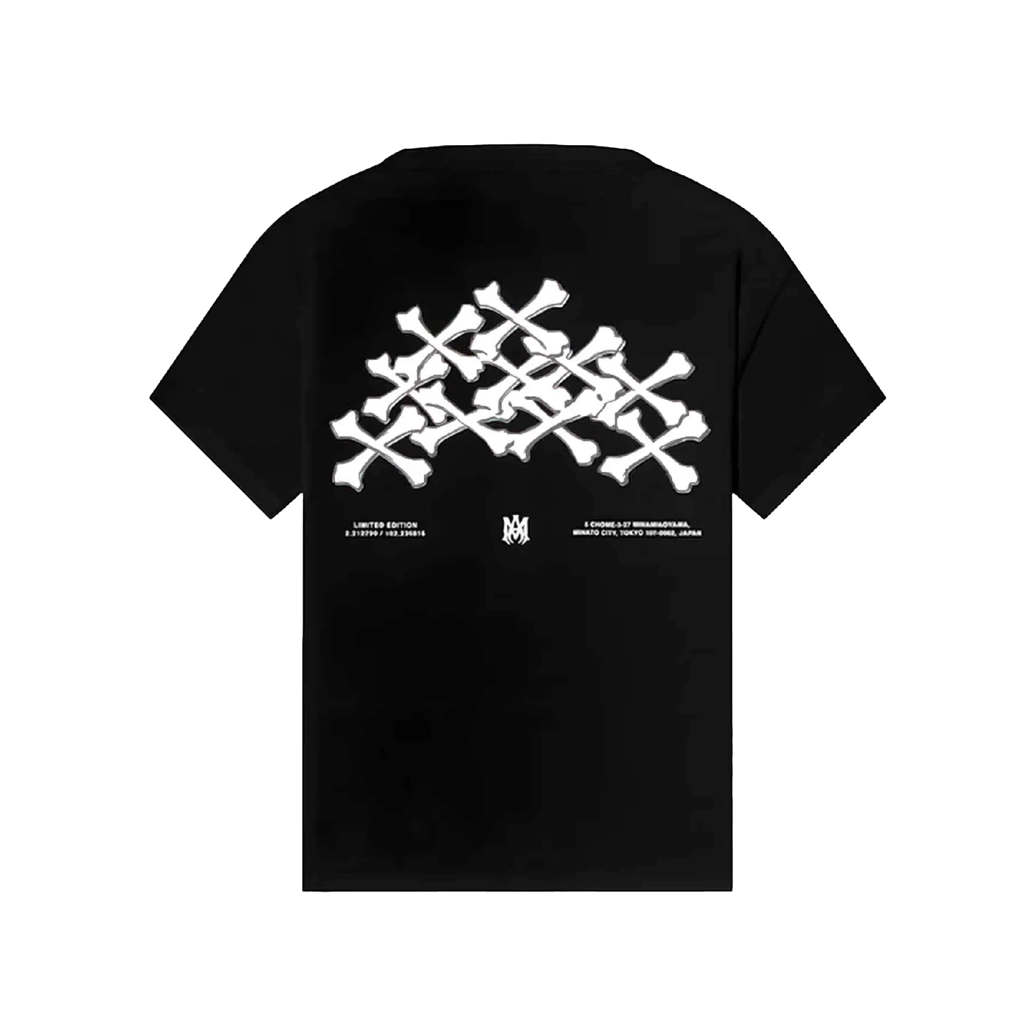 Amiri Bones Stacked T-Shirt in Black (3)