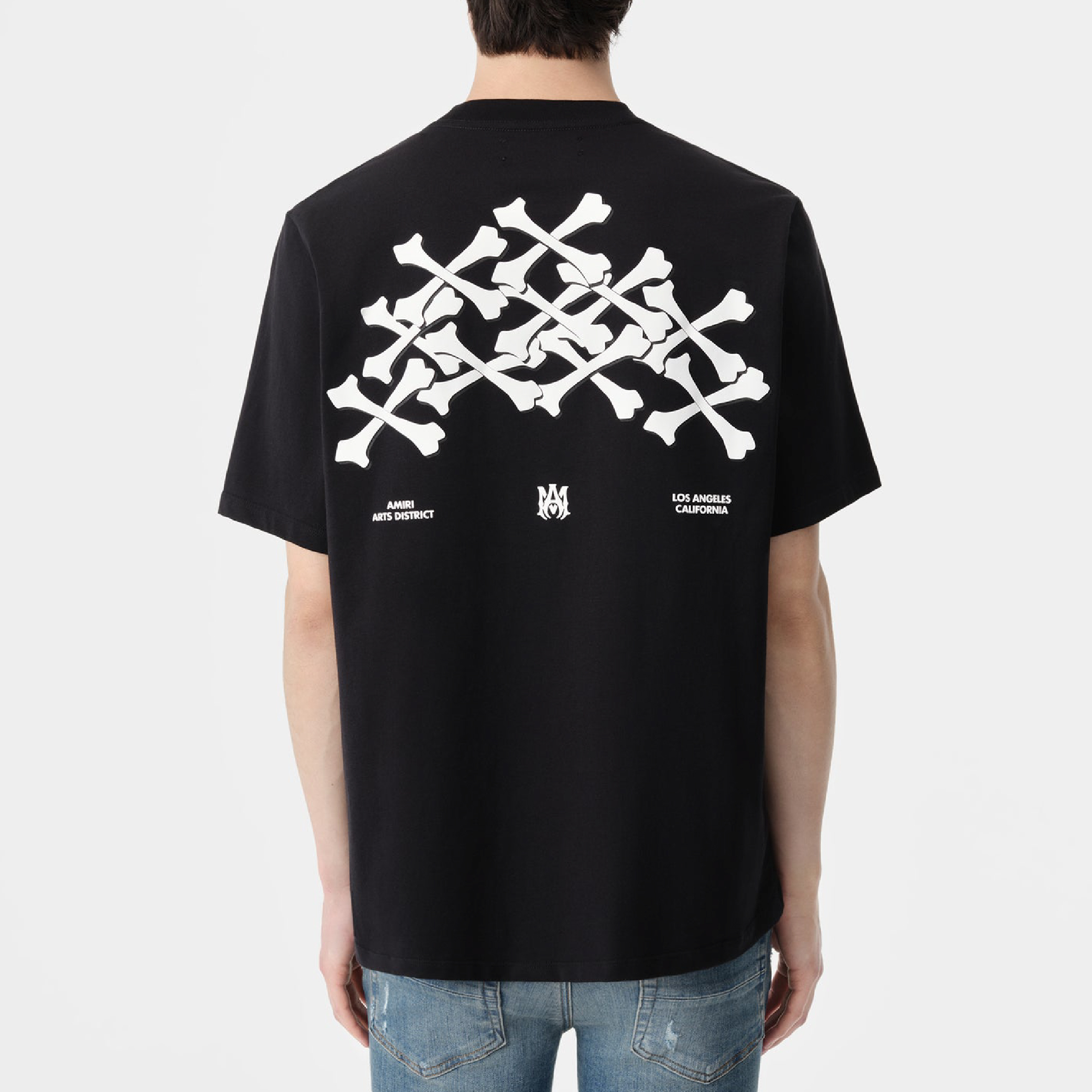 Amiri Bones Stacked T-Shirt in Black (7)
